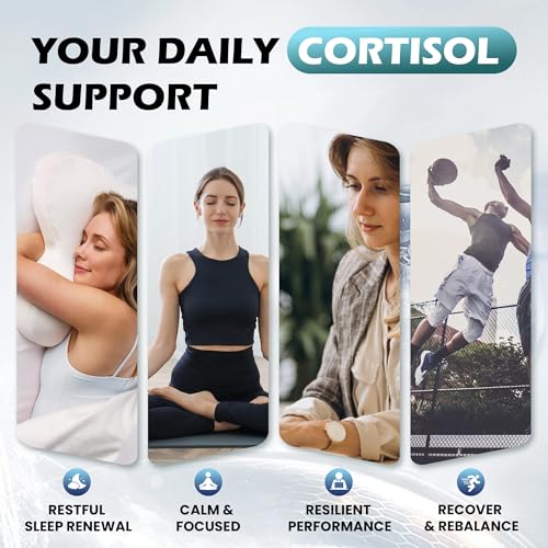 Cortisol Supplements for Women & Men, 18 in 1 Stress & Mood Support Drops with Magnesium 480mg, GABA, Ashwagandha, L-Theanine & Phosphatidylserine, for Relaxation & Sleep, Lemon Raspberry Flavor 60mL - OzHealthStandard