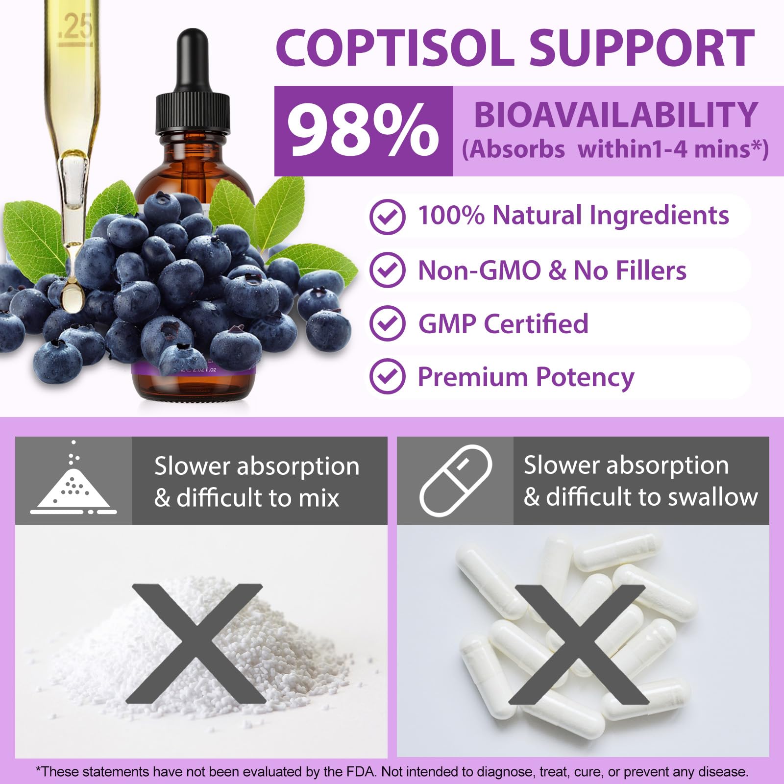 Cortisol Supplements for Women & Men, Cortisol Reducer 10 In 1 Cortisol Detox Liquid Drops with Magnesium, Ashwagandha, L-Theanine Liquid Drops, Hormone Balanced,Promotes Mood & Mental Clarity 2 Fl.Oz - OzHealthStandard