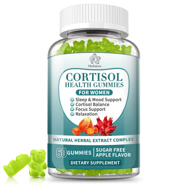 Cortisol Supplements Gummies for Women, Cortisol Reducer w.Ashwagandha Rhodiola Rosea Magnesium L-Theanine Phosphatidylserine Black Peper, Hormone Balanced & Lower Cortisol - 30 Day Vegan Supply - OzHealthStandard