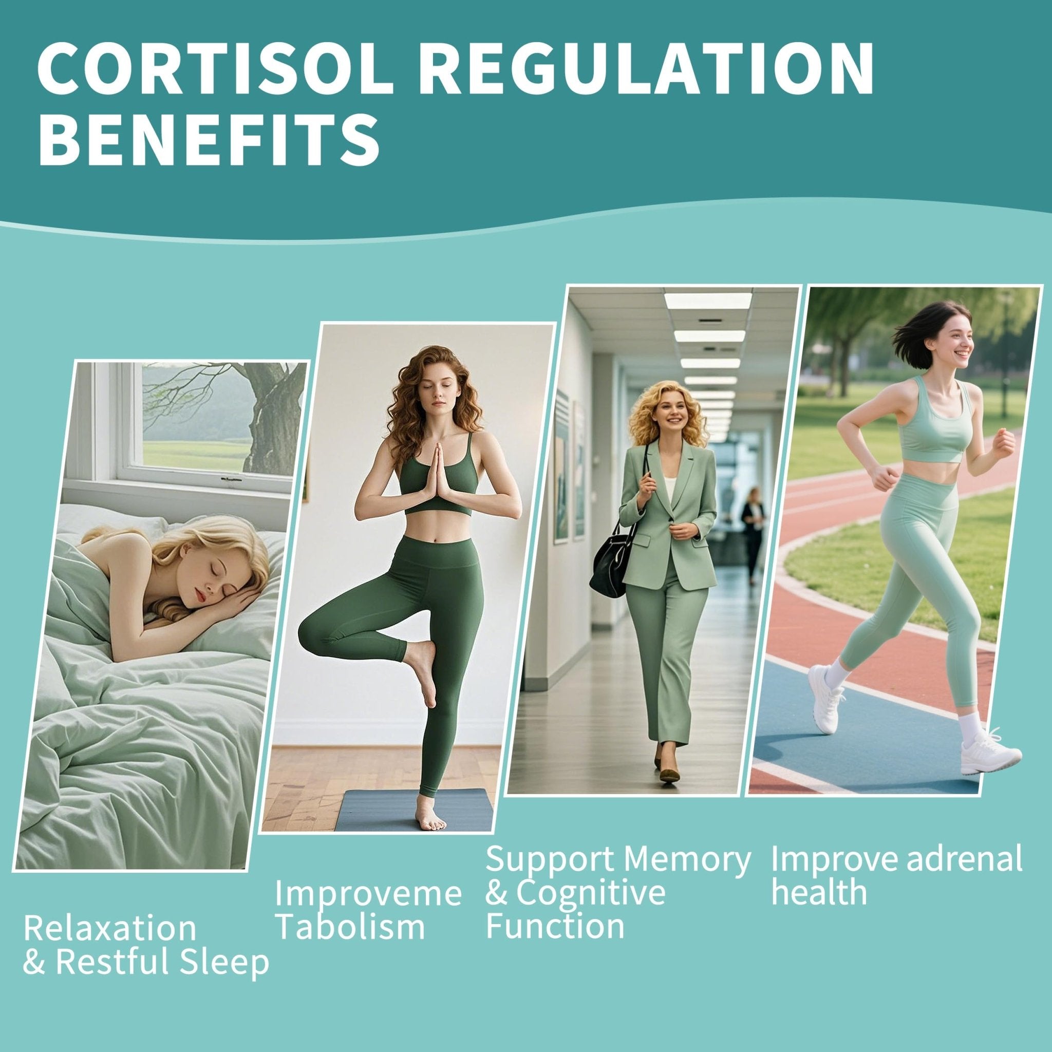 Cortisol Supplements Gummies for Women, Cortisol Reducer w.Ashwagandha Rhodiola Rosea Magnesium L-Theanine Phosphatidylserine Black Peper, Hormone Balanced & Lower Cortisol - 30 Day Vegan Supply - OzHealthStandard