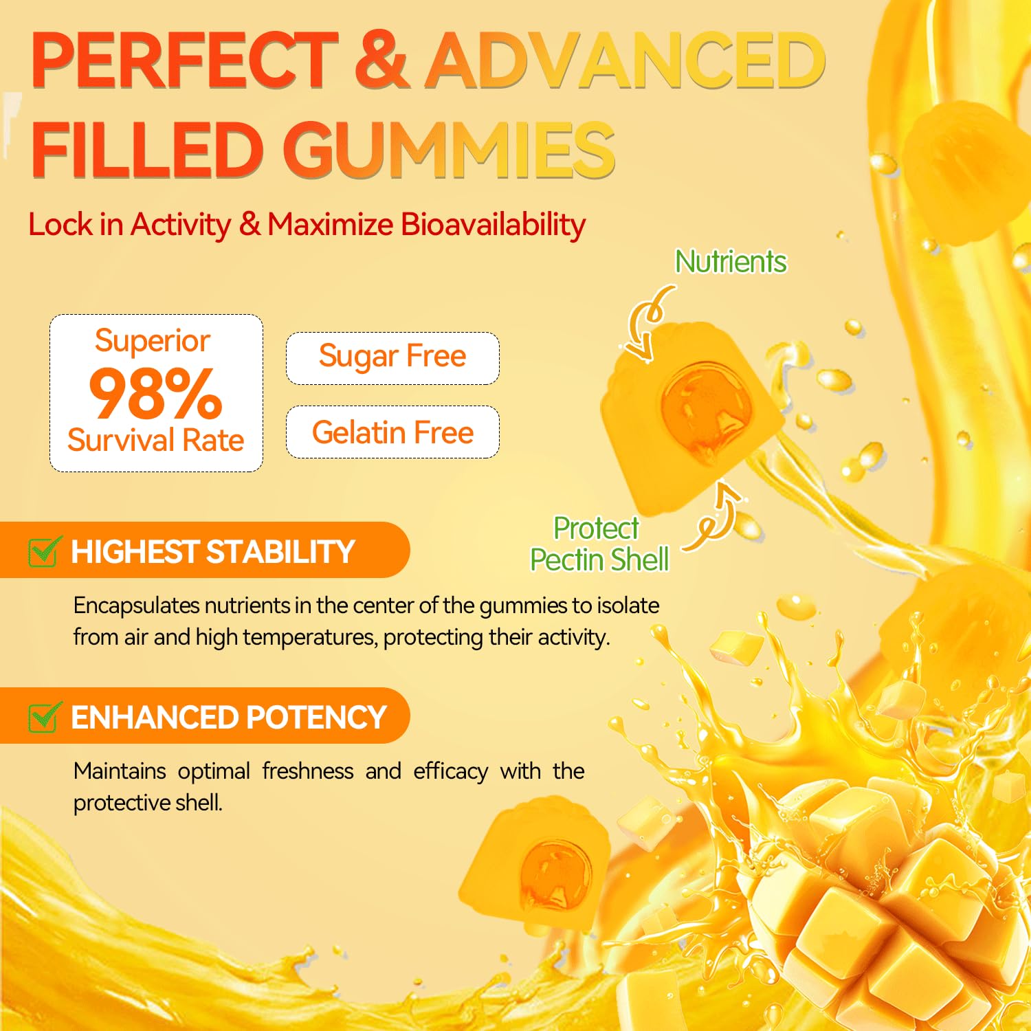 Crasye Probiotic Kombucha Gummies Sugar Free Prebiotic Postbiotic Probiotics Gummies with Slippery Elm for Women and Men Bloating Gut Health Immune and Digestive Support - 60 Gummies - 30 Servings - OzHealthStandard