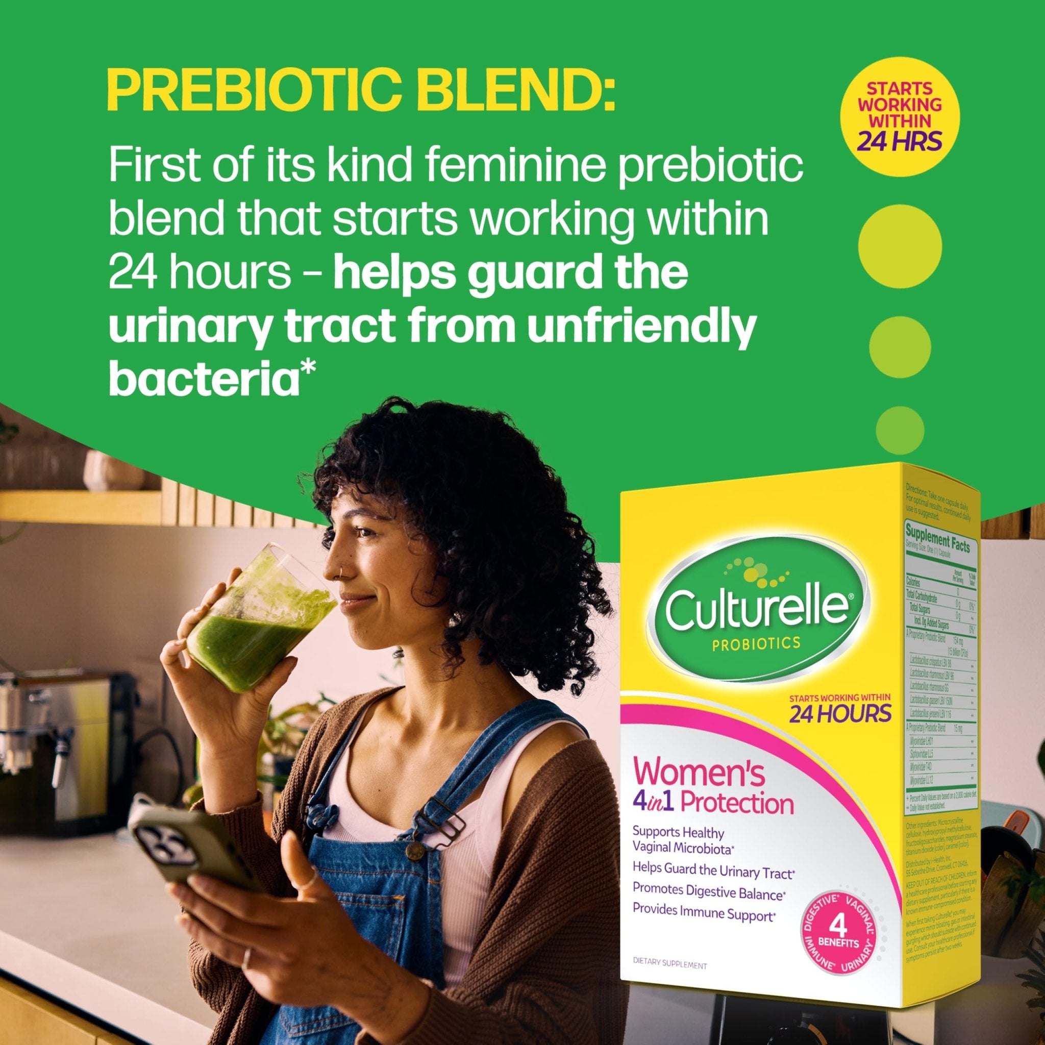 Culturelle 4-in-1 Probiotics for Women, Daily Probiotic & Prebiotic Supplement to Support Vaginal Health, Digestive Health, Immune Health - OzHealthStandard
