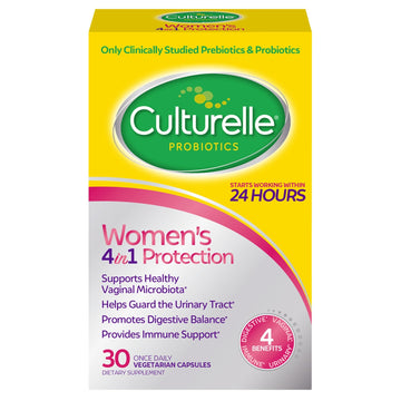 Culturelle 4-in-1 Probiotics for Women, Daily Probiotic & Prebiotic Supplement to Support Vaginal Health, Digestive Health, Immune Health - OzHealthStandard