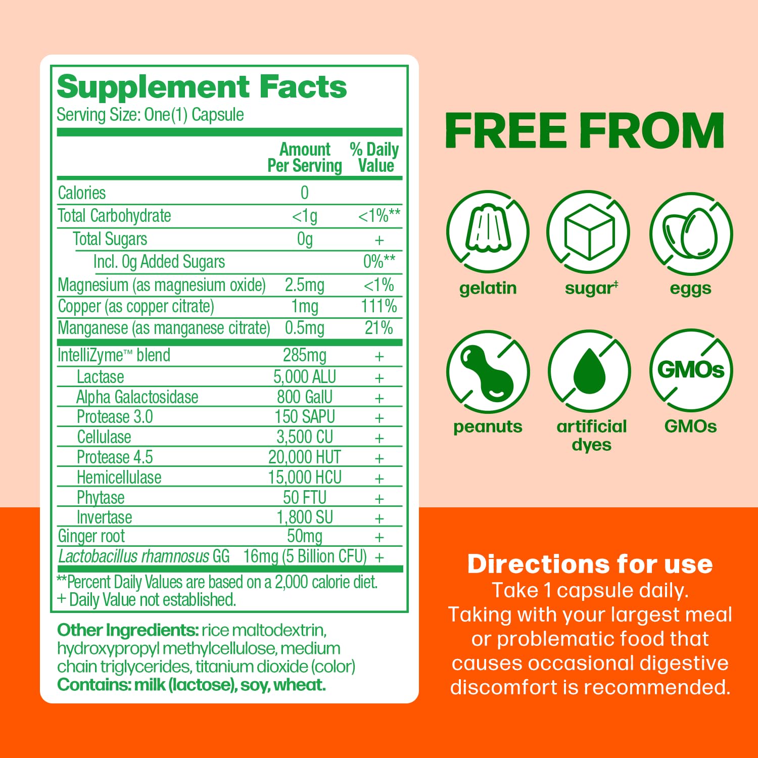 Culturelle Bloating & Gas Defense, Digestive Enzymes & Probiotics for Digestive Health, 30 Capsules, Supports Occasional Indigestion & Discomfort - OzHealthStandard