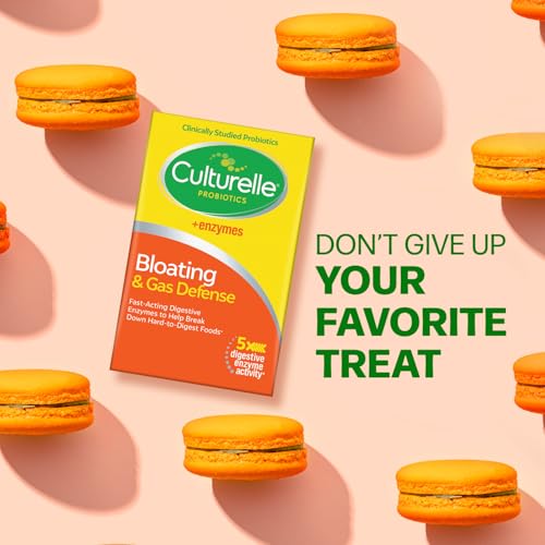 Culturelle Bloating & Gas Defense, Digestive Enzymes & Probiotics for Digestive Health, 30 Capsules, Supports Occasional Indigestion & Discomfort - OzHealthStandard