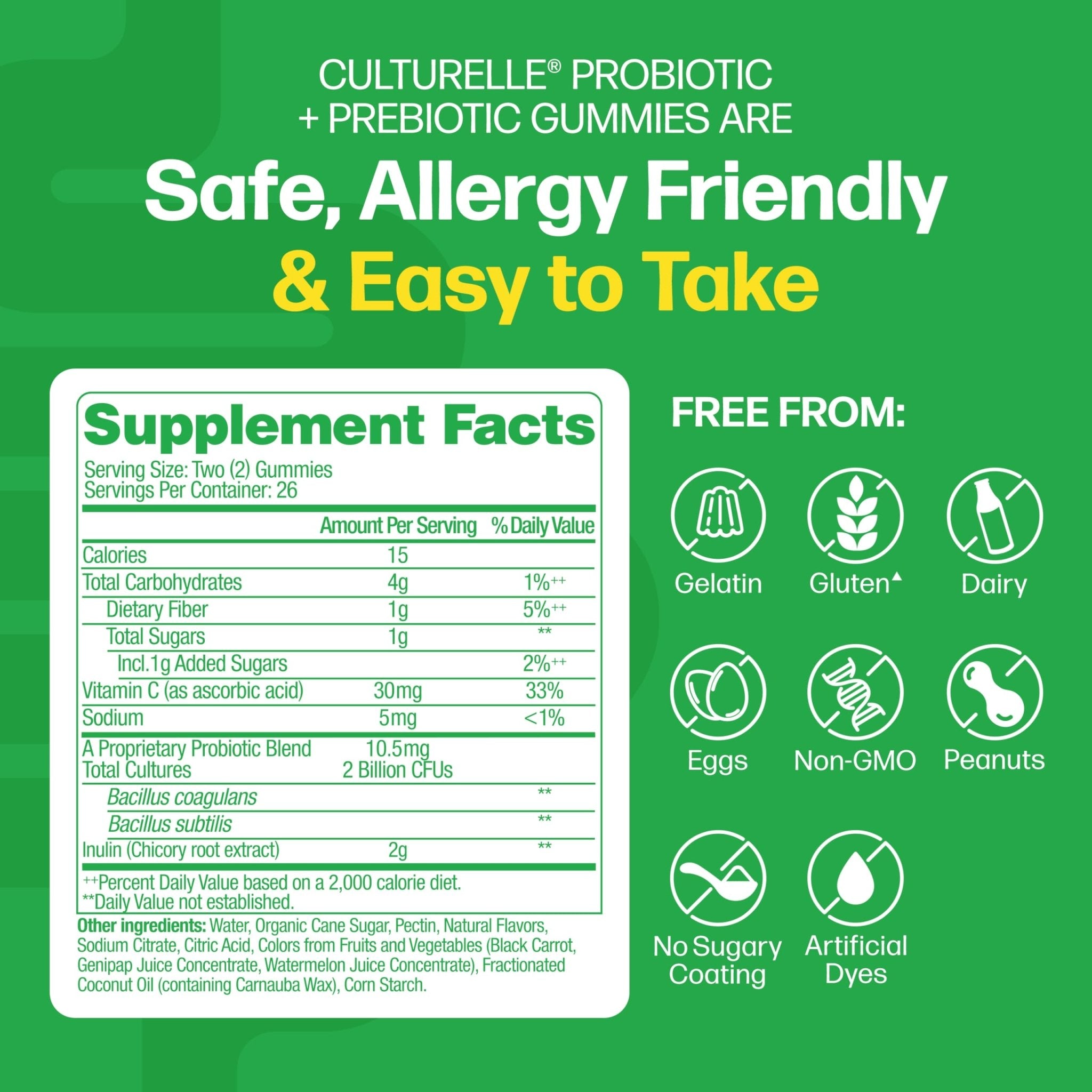Culturelle Daily Probiotic Gummies for Women & Men, Berry Flavor, 52 Count, Naturally-Sourced Daily Probiotic - OzHealthStandard