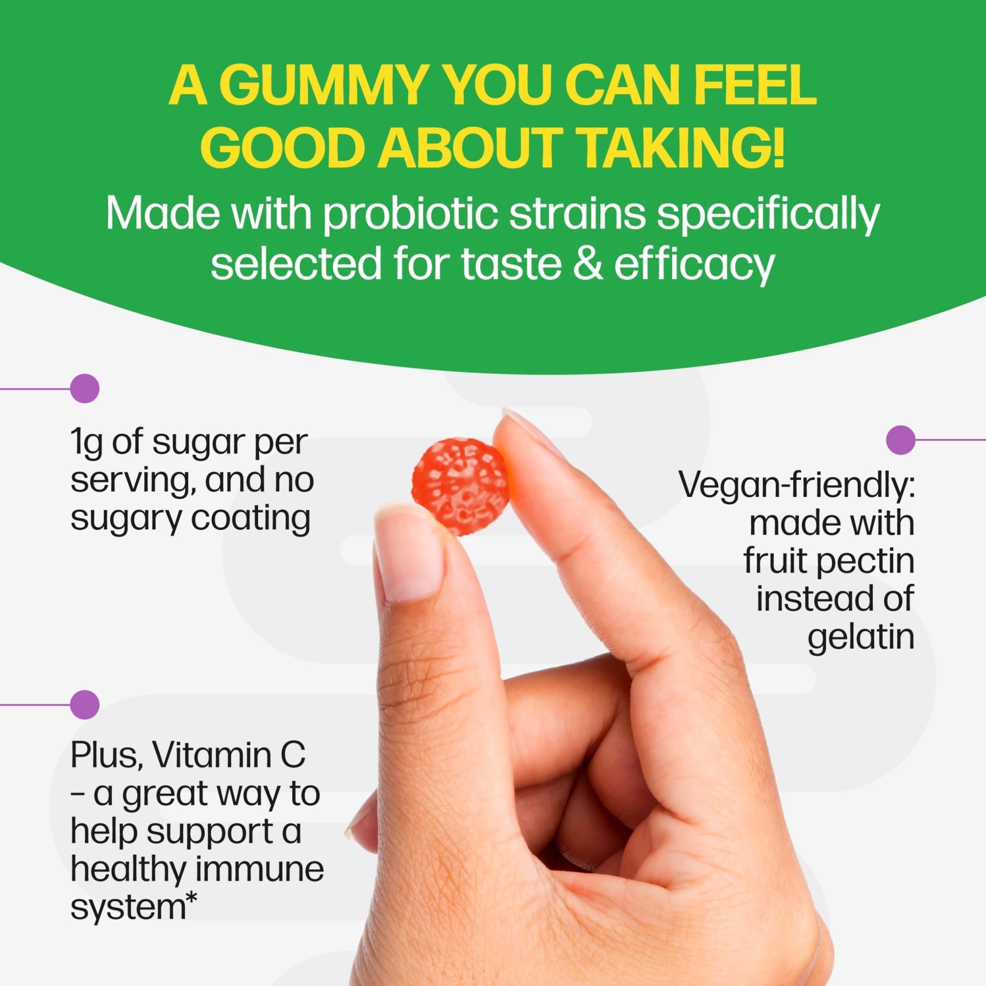 Culturelle Daily Probiotic Gummies for Women & Men, Berry Flavor, 52 Count, Naturally-Sourced Daily Probiotic - OzHealthStandard
