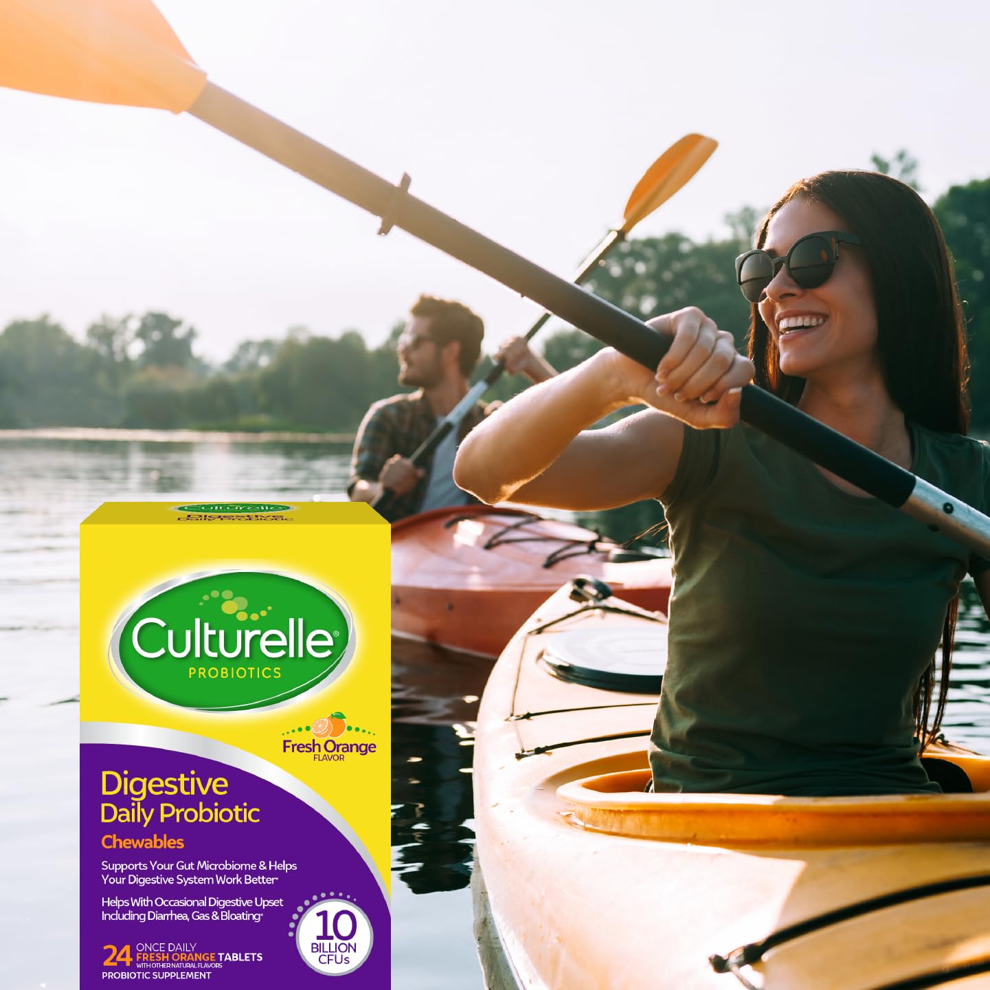 Culturelle Digestive Health Daily Probiotic Chewables, Probiotic For Men and Women, Most Clinically Studied Probiotic Strain, 10 Billion CFUs - OzHealthStandard