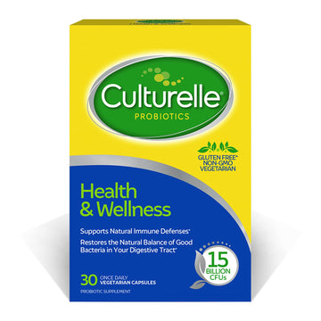 Culturelle Health & Wellness Daily Probiotic for Women & Men - 30 Count - 15 Billion CFUs & A Proven-Effective Probiotic Strain Support your Immune System- Gluten Free, Soy Free, Non-GMO - OzHealthStandard