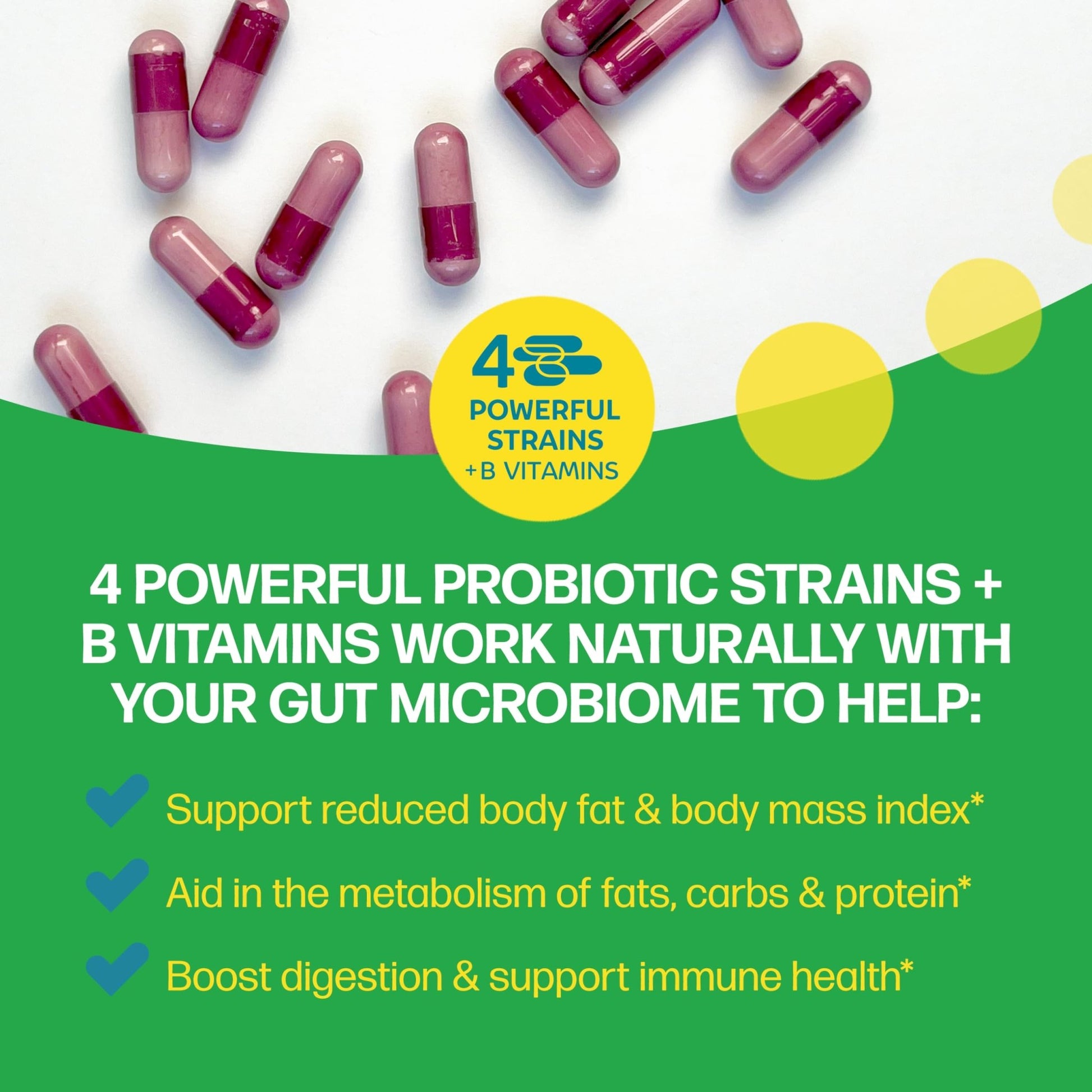 Culturelle Metabolism + Weight Management with SlimBiotics® Probiotic Capsules – 30 Count – Helps Safely Manage Weight - Promotes Healthy Metabolism and Physical & Mental Energy - OzHealthStandard