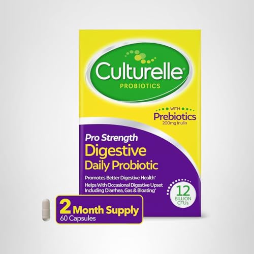 Culturelle Pro Strength Daily Probiotics For Digestive Health (2 Month Supply) with Prebiotics for Women & Men, Supports Occasional Diarrhea - OzHealthStandard