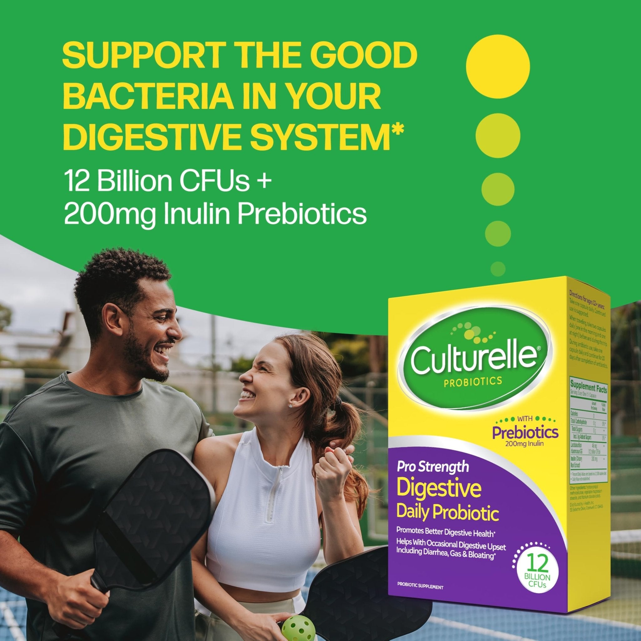 Culturelle Pro Strength Daily Probiotics For Digestive Health (2 Month Supply) with Prebiotics for Women & Men, Supports Occasional Diarrhea - OzHealthStandard