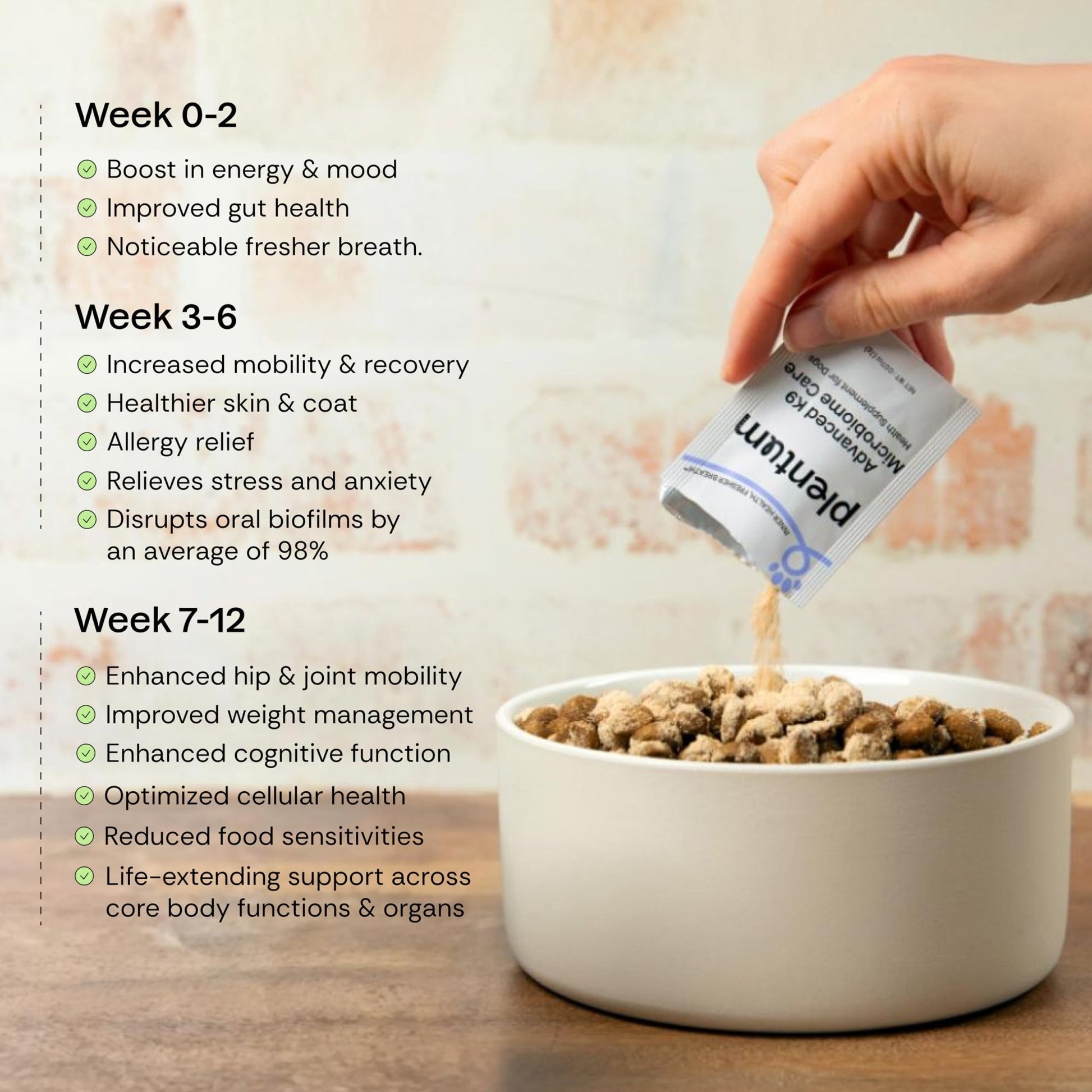 Daily Prebiotic + Postbiotic Dog Supplement Powder | 12-in-1 Support for Gut, Joints, Allergy, Immunity, Calming & Oral Health | Human-Grade Ingredients, No Artificial Flavors-No Fillers - 30 Sachets - OzHealthStandard