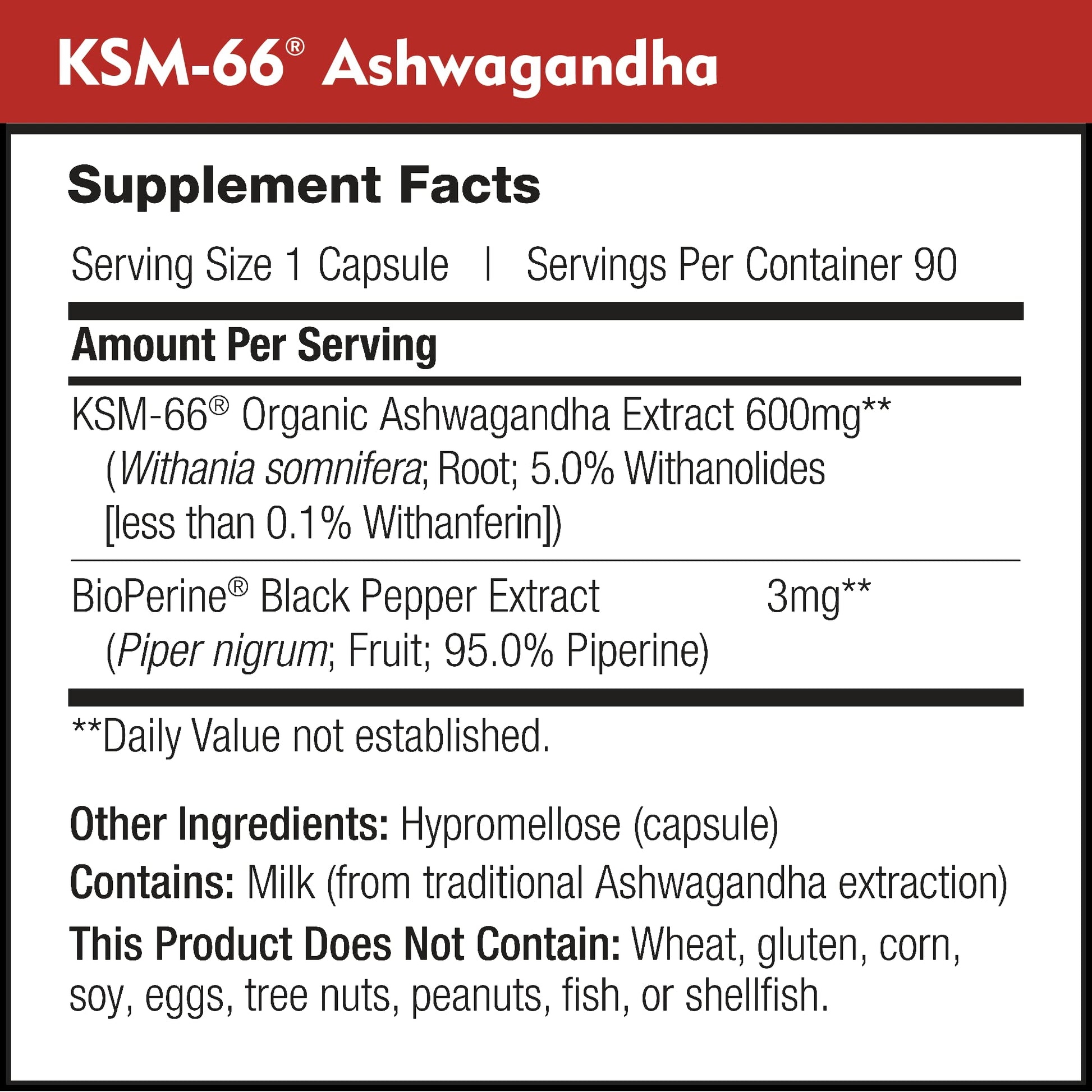 DailyNutra KSM-66 Ashwagandha 600mg Organic Root Extract - High Potency Supplement with 5% Withanolides | Relieves Tiredness, Supports Relaxation, Focus, Energy, & Muscle Growth (90 Capsules) - OzHealthStandard