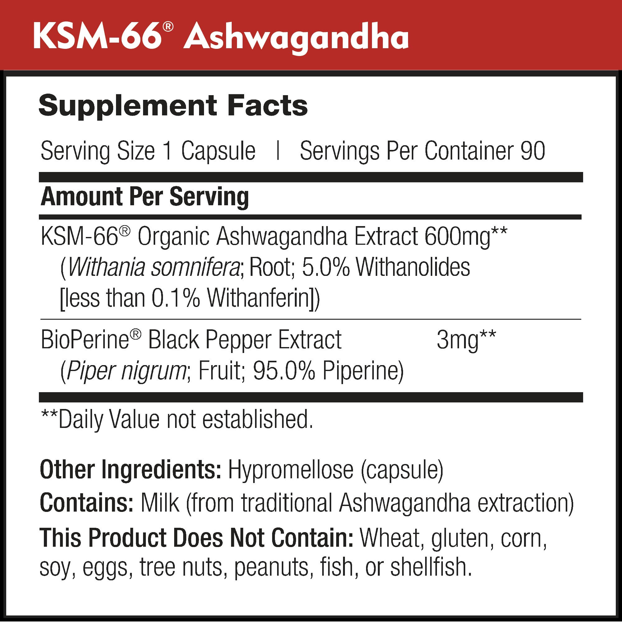 DailyNutra KSM-66 Ashwagandha 600mg Organic Root Extract - High Potency Supplement with 5% Withanolides | Relieves Tiredness, Supports Relaxation, Focus, Energy, & Muscle Growth (90 Capsules) - OzHealthStandard