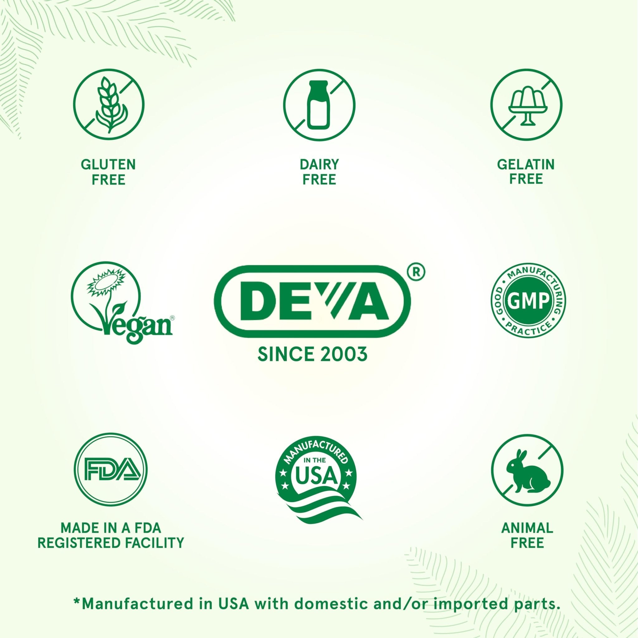 DEVA Vegan Probiotic Supplement - Pre, Pro, and Postbiotics for Digestive Health, 5 Billion CFU, Soil-Based, Spore-Forming, Dairy Free, FOS Prebiotics - OzHealthStandard
