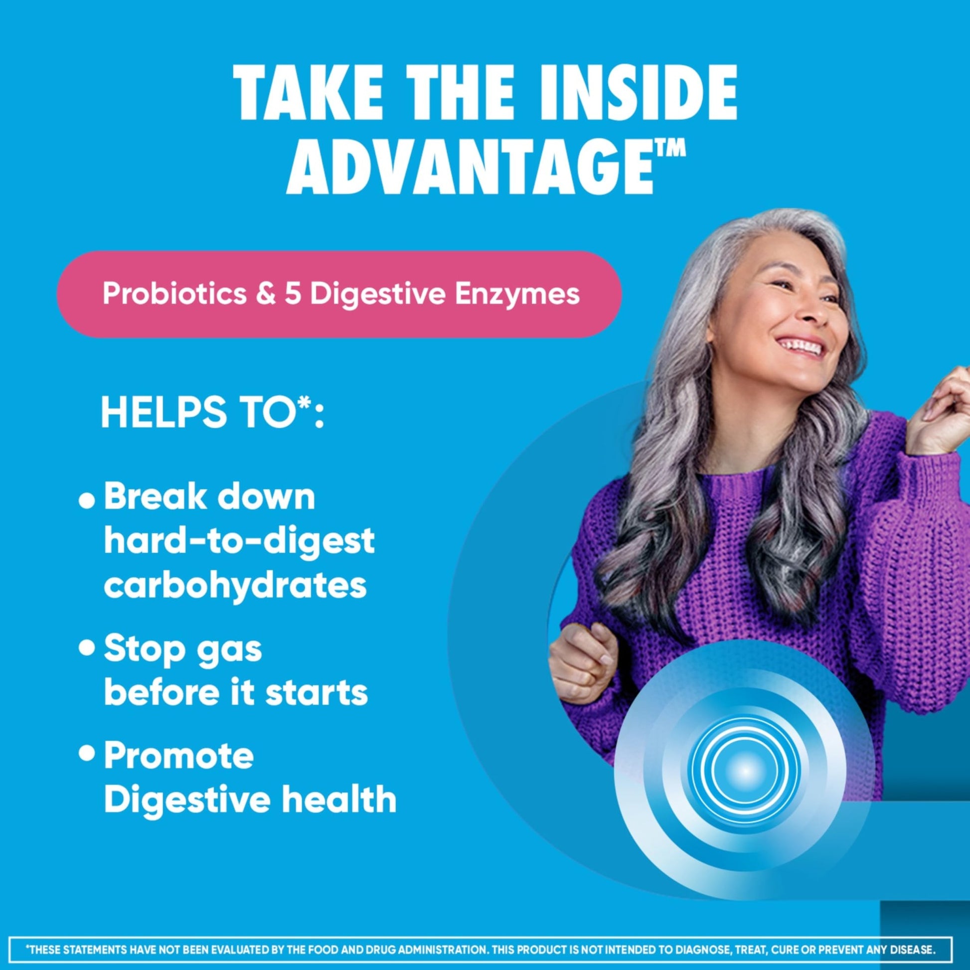 Digestive Enzyme and Probiotic Capsule- Digestive Advantage 32 Capsules, Survives 100x Better than regular 50 billion CFU, Breaks down food, helps prevent gas - OzHealthStandard