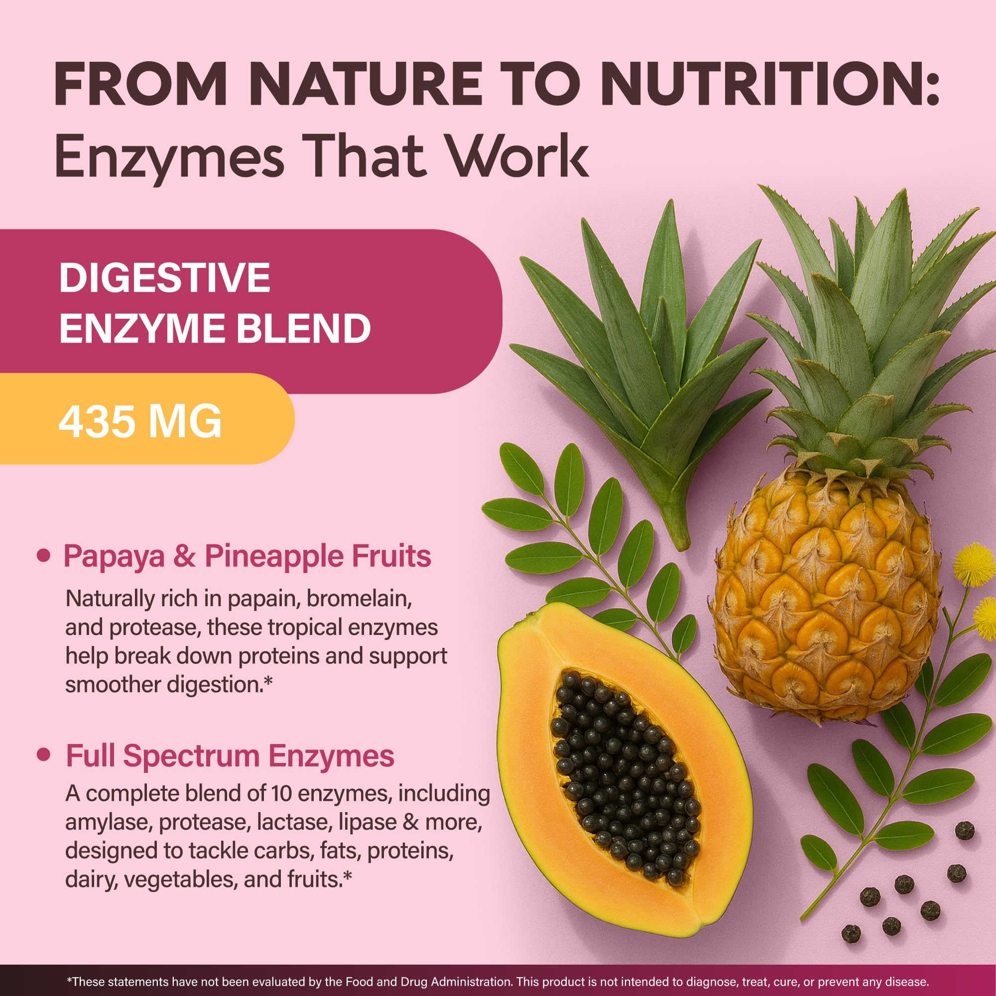 Digestive Enzymes for Women - Multi Digestive Enzymes | Papaya | Bromelain | Probiotic & Prebiotics - Gut & Digestion Support, Bloating Relief - Vegan, Lab Tested - OzHealthStandard