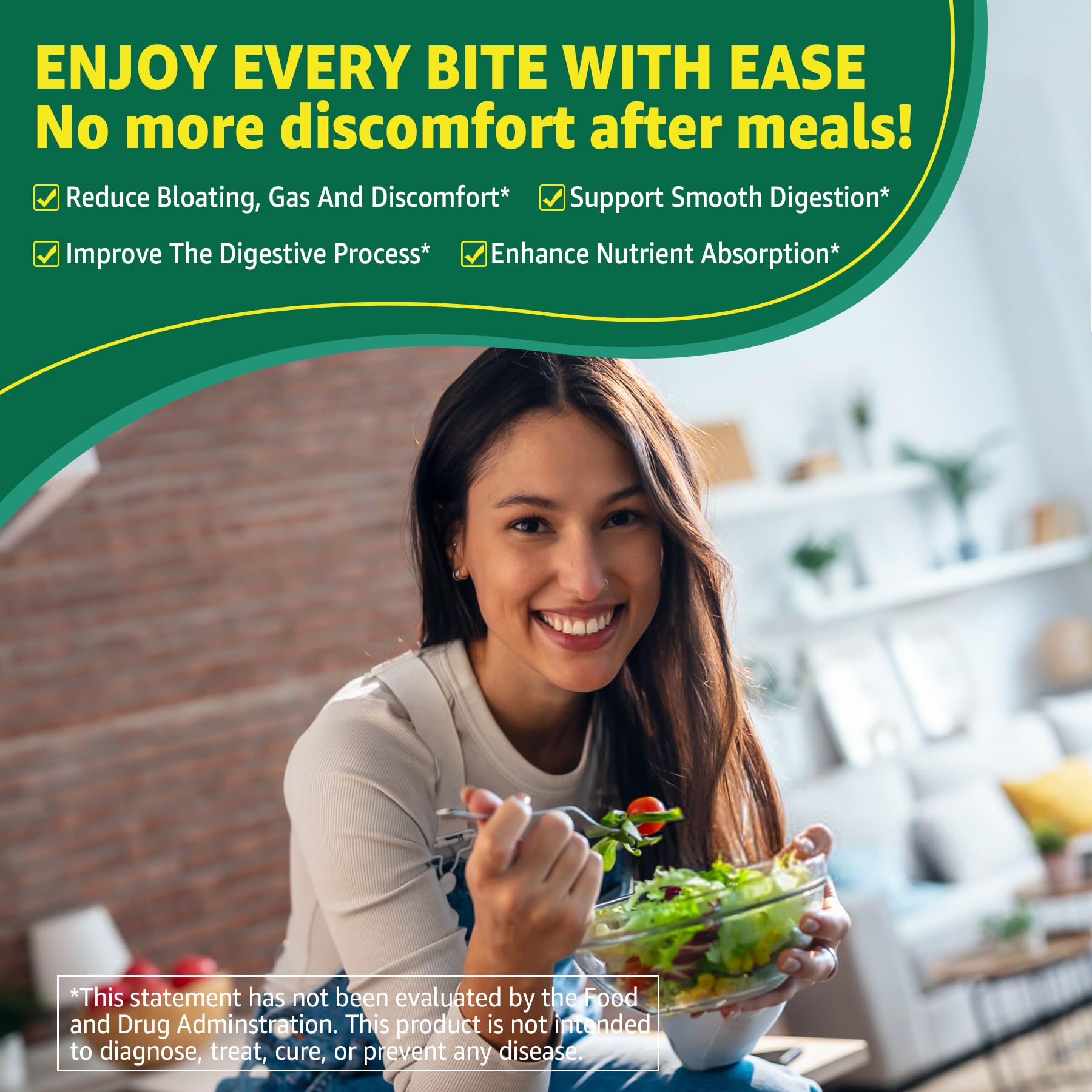 Digestive Enzymes Gummies for Women & Men, Multi-Enzymes with 90Billion CFU Probiotics and Prebiotics & Postbiotic, Vegetable & Fruit Fiber Blend, Super Enzymes for Digestive & Gut Health,Immune,60Cts - OzHealthStandard