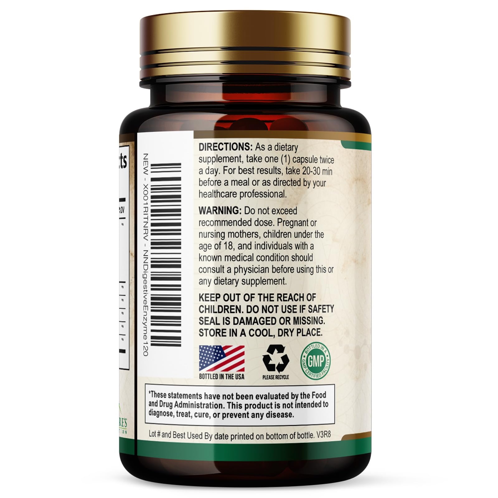Digestive Enzymes - Super Digestive Multi Enzyme Complex for Bloating & Gut Health Support with Bromelain, Papain, Probiotics & Prebiotics - Digestion Health - OzHealthStandard