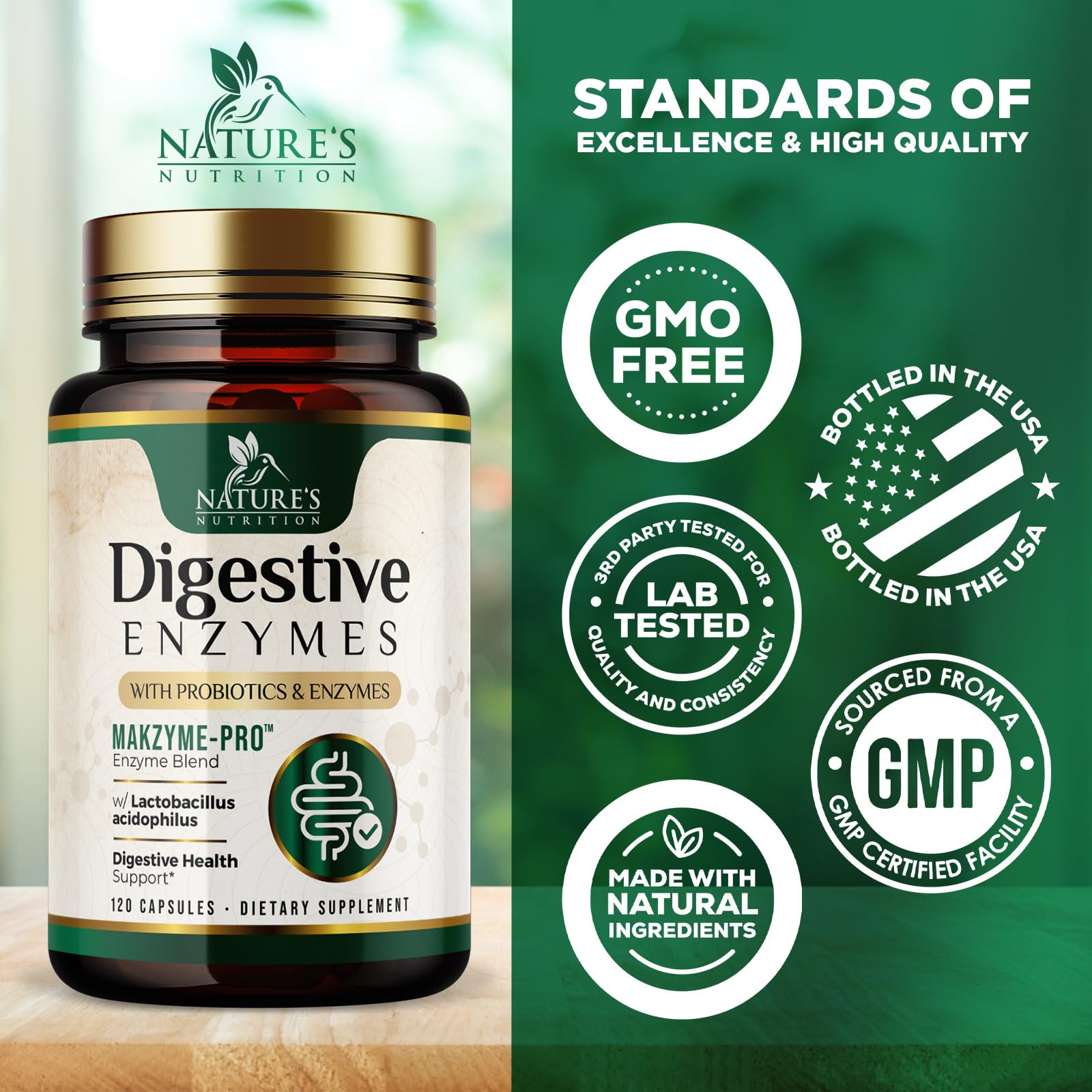 Digestive Enzymes - Super Digestive Multi Enzyme Complex for Bloating & Gut Health Support with Bromelain, Papain, Probiotics & Prebiotics - Digestion Health - OzHealthStandard