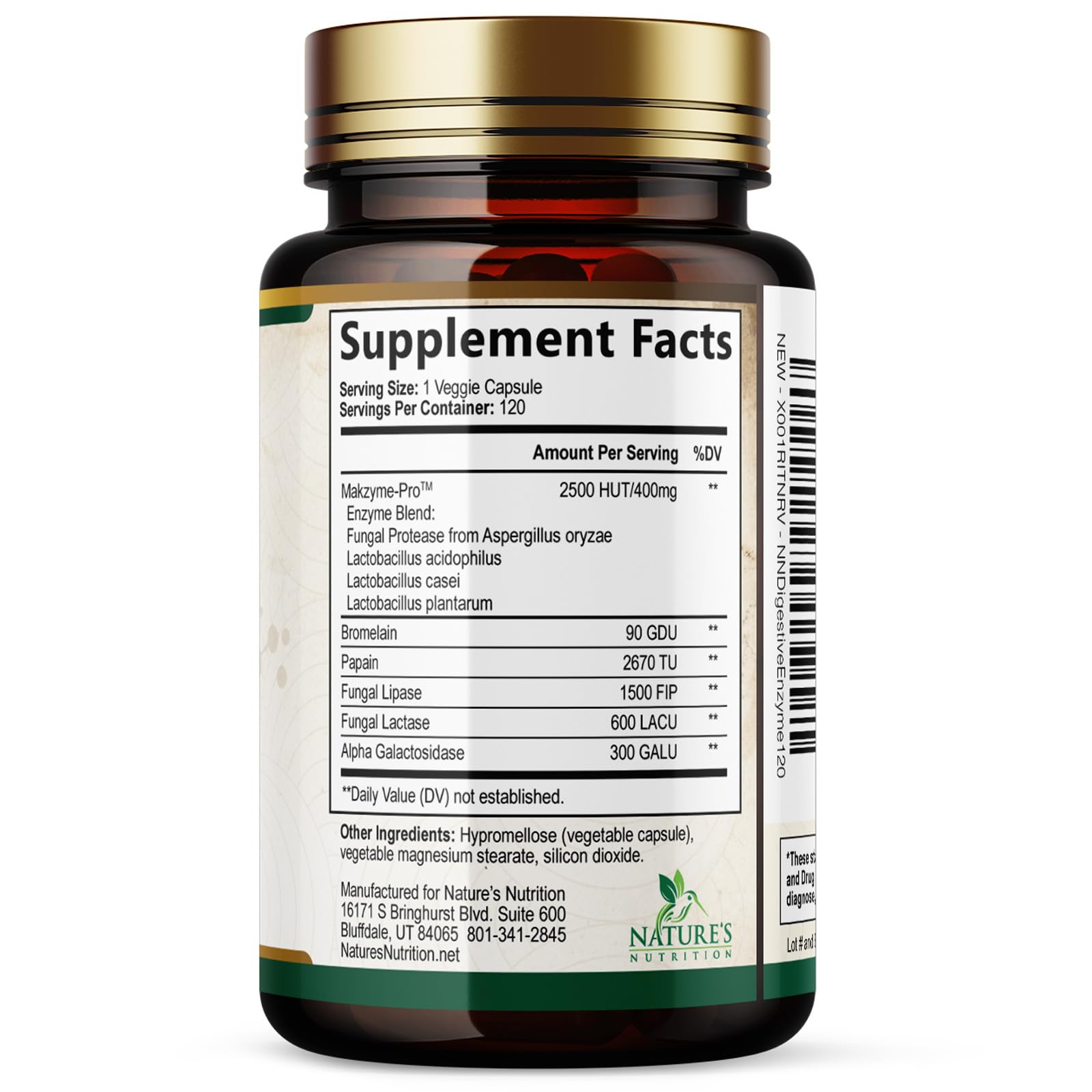 Digestive Enzymes - Super Digestive Multi Enzyme Complex for Bloating & Gut Health Support with Bromelain, Papain, Probiotics & Prebiotics - Digestion Health - OzHealthStandard