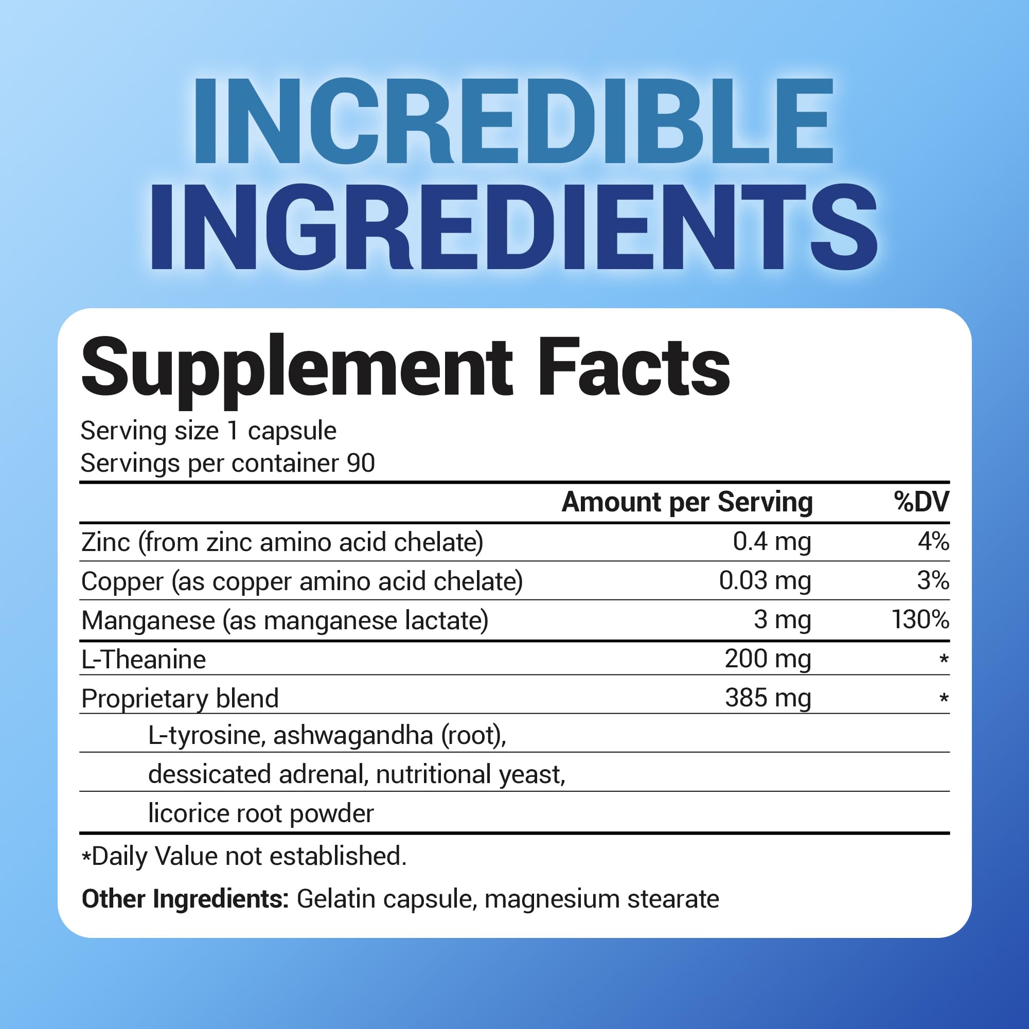 Dr. Berg L-Theanine 200mg - Includes Zinc, Copper, L-Tyrosine, & Ashwagandha – L-Theanine Supplement Adrenal Support - for Relaxation, Stress Relief, and Mental Clarity* – 90 Gelatin Capsules - OzHealthStandard