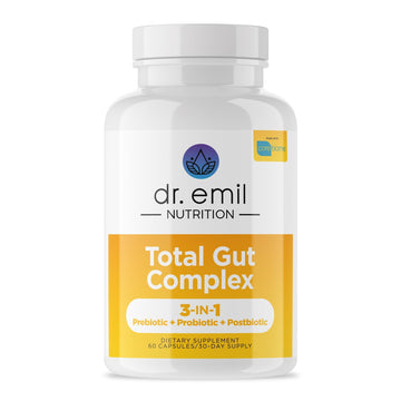 DR. EMIL NUTRITION Total Gut Health Complex - Prebiotic, Probiotic & Postbiotic Supplement - Supports Digestive Health, Bloating & Gut Balance - OzHealthStandard