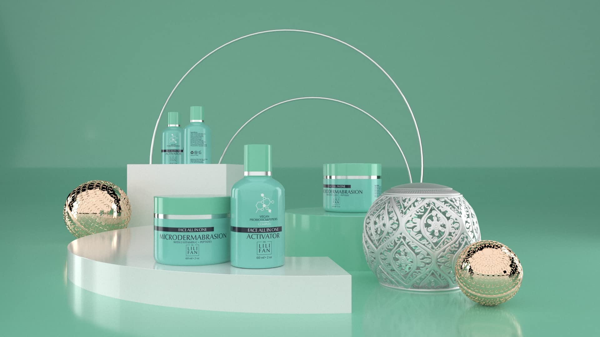 Dr Lili Fan Probiotic All-In-One Microdermabrasion Kit with Vitamin C and Peptides. Your At-Home Spa Treatment. Get Radiant, Healthy-Looking Skin. 2 fl oz - OzHealthStandard