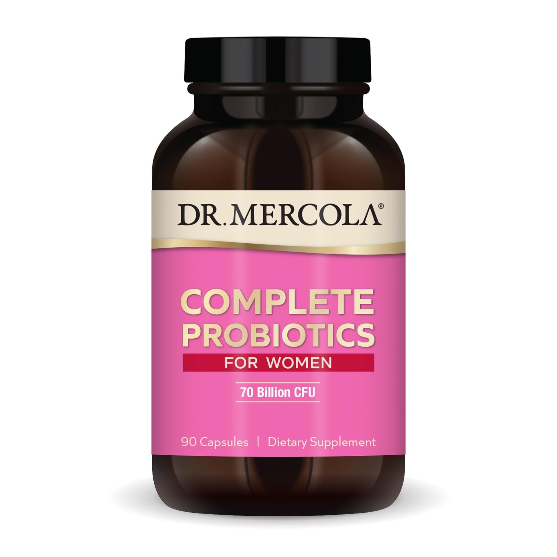 Dr. Mercola Complete Probiotics for Women - Supports Gut, Vaginal & Immune Health - Contains Lactobacillus Strains - Non-GMO, Gluten-Free & Soy-Free - 90 Capsules (90 Servings) - OzHealthStandard