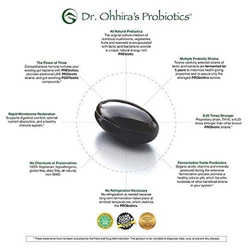 Dr. Ohhira's Probiotics Professional Formula - 120 Capsules with Bonus 5 Travel Size Samples (10 Capsules Bonus) - OzHealthStandard