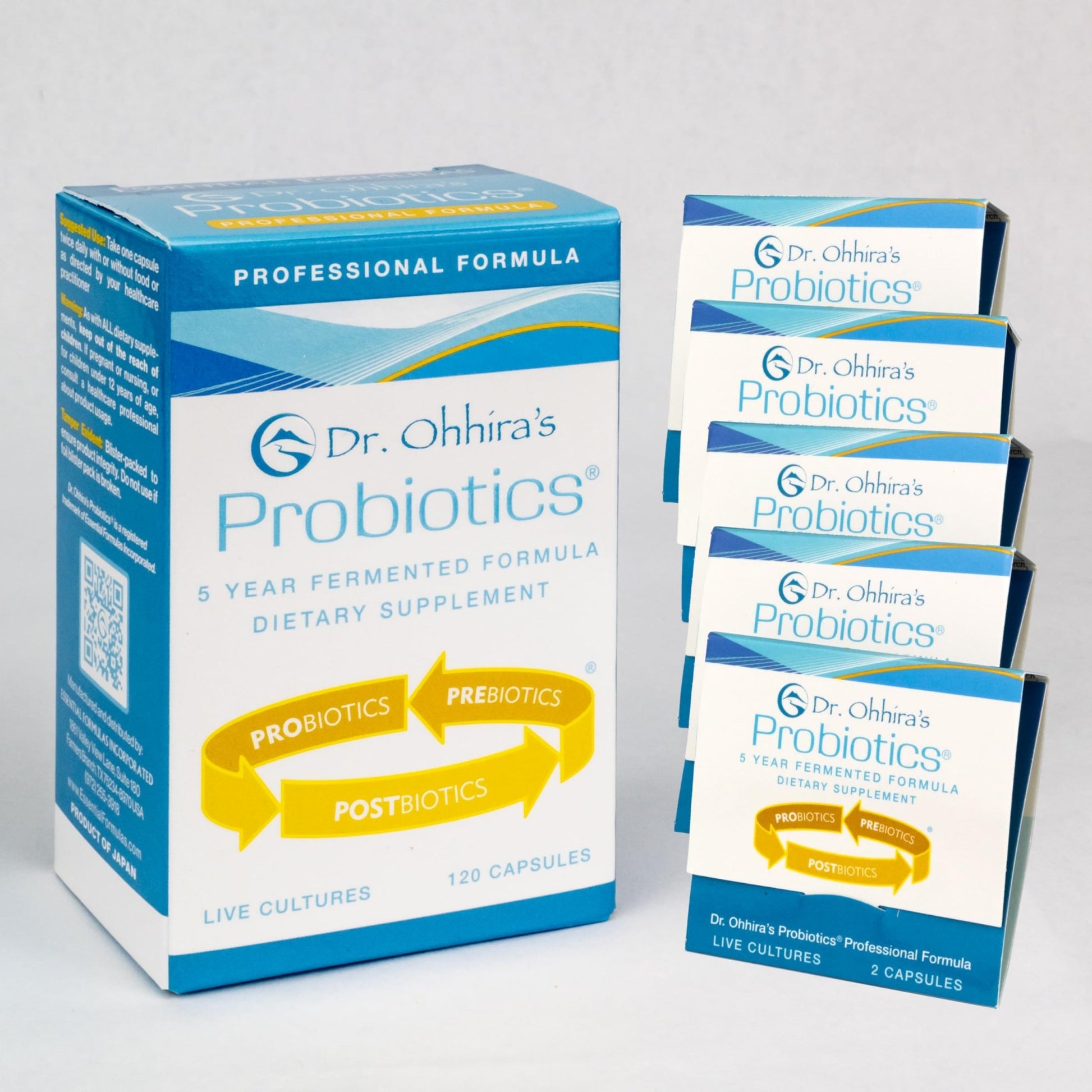 Dr. Ohhira's Probiotics Professional Formula - 120 Capsules with Bonus 5 Travel Size Samples (10 Capsules Bonus) - OzHealthStandard