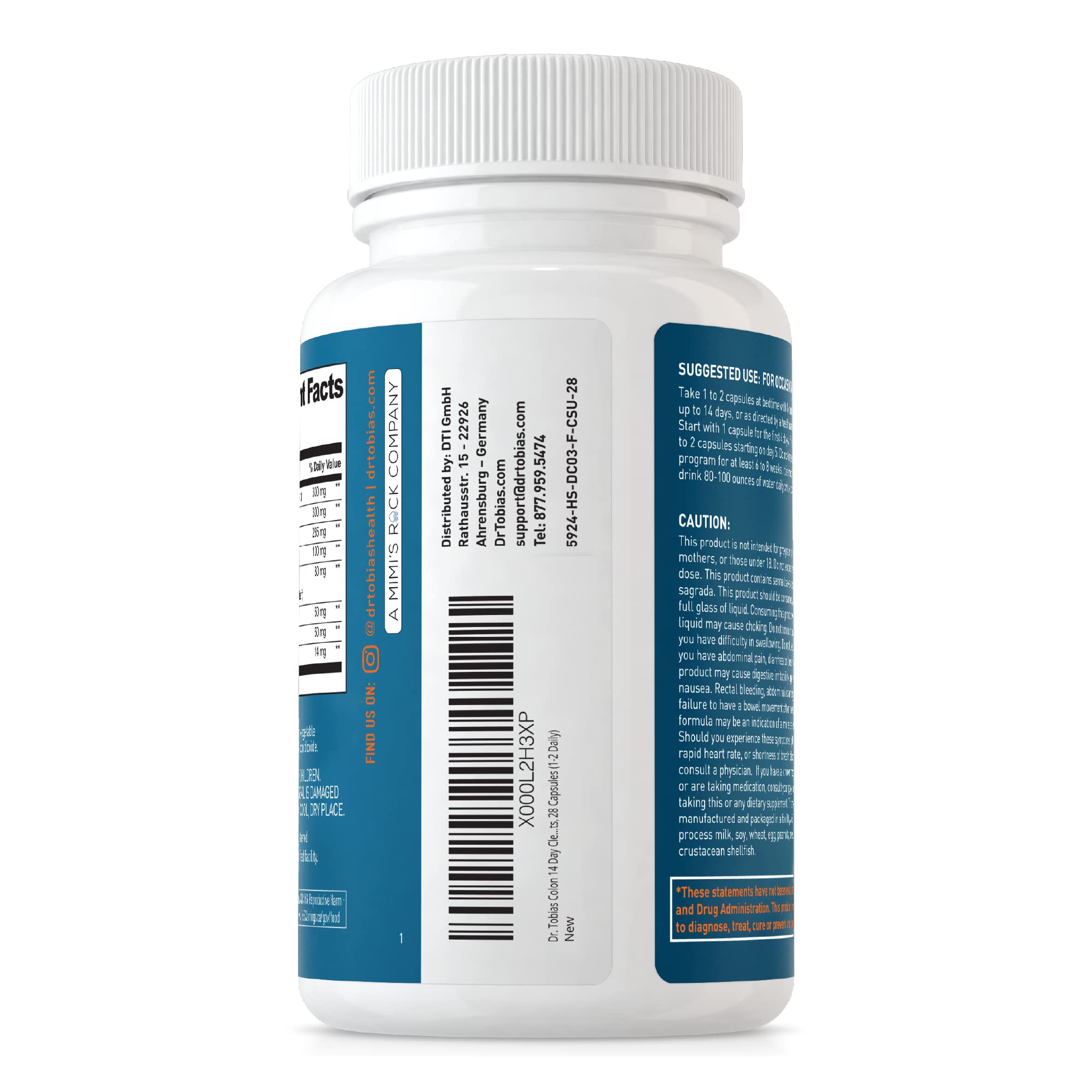Dr. Tobias Colon Cleanse - Constipation Relief & Gut Health Support for Women & Men | 14 Day Colon Cleanser for a Gentle Colon Detox - OzHealthStandard