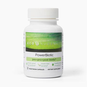 EcoNugenics PowerBiotic: Prebiotic, Probiotic & Postbiotic for Men & Women – 30 Capsules (1 Daily) – Supports Digestive Health, Gut Cleanse, Constipation Relief, Immune Function - OzHealthStandard
