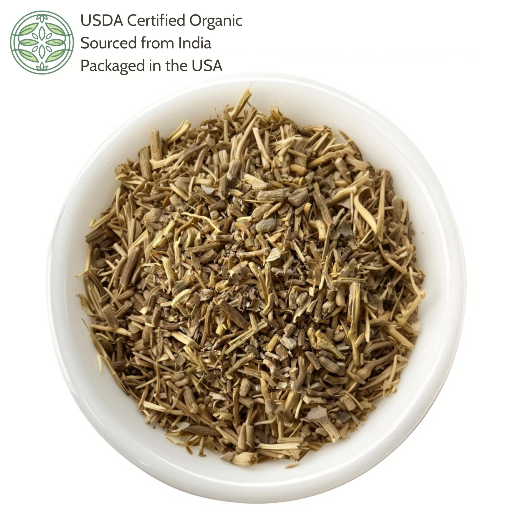 Elanen Naturals Organic Ashwagandha Root 4 oz. (113g), USDA Certified Organic Ashwagandha Root Loose Leaf Tea, Dried Withania somnifera, Cut & Sifted - OzHealthStandard
