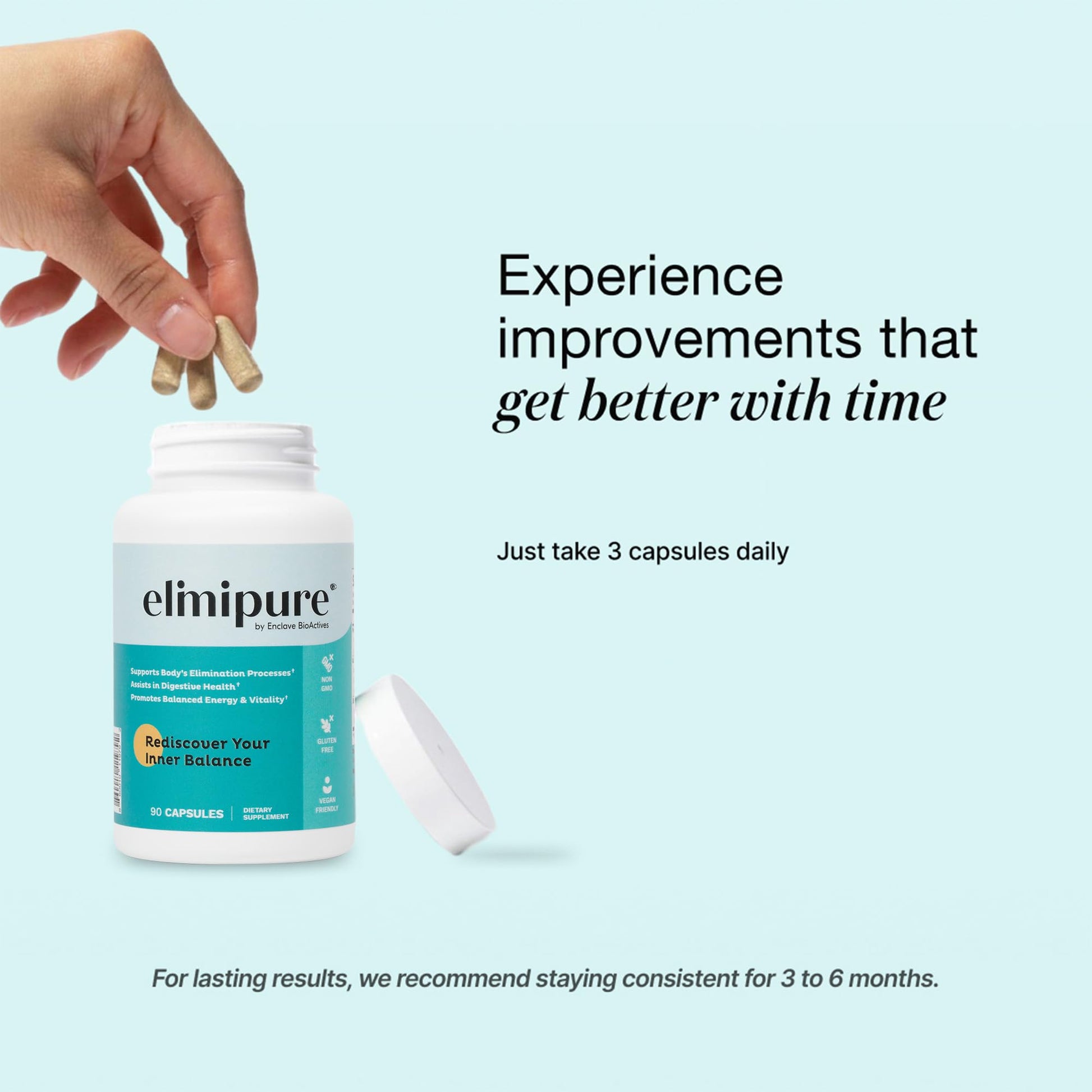 Elimipure Gut Cleanse & Restore Supplement: Natural & Effective Detox Cleanse Capsules | Fortify Your Microbiome | Effortless Morning Stools - OzHealthStandard