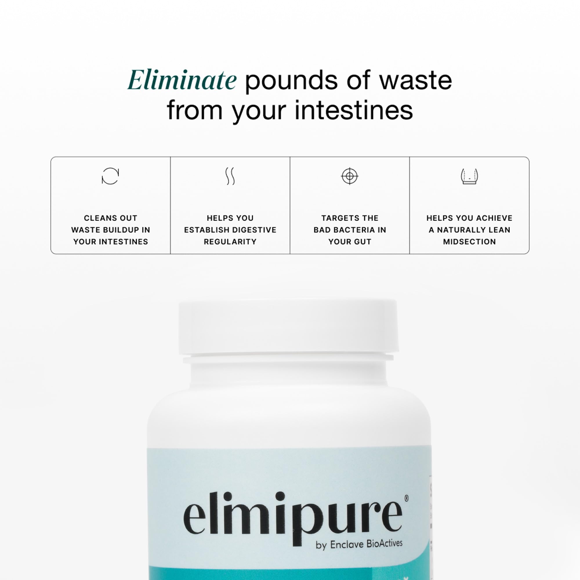 Elimipure Gut Cleanse & Restore Supplement: Natural & Effective Detox Cleanse Capsules | Fortify Your Microbiome | Effortless Morning Stools - OzHealthStandard