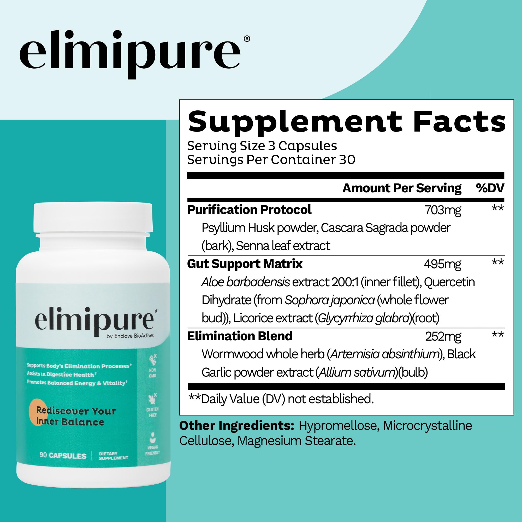 Elimipure Gut Cleanse & Restore Supplement: Natural & Effective Detox Cleanse Capsules | Fortify Your Microbiome | Effortless Morning Stools - OzHealthStandard