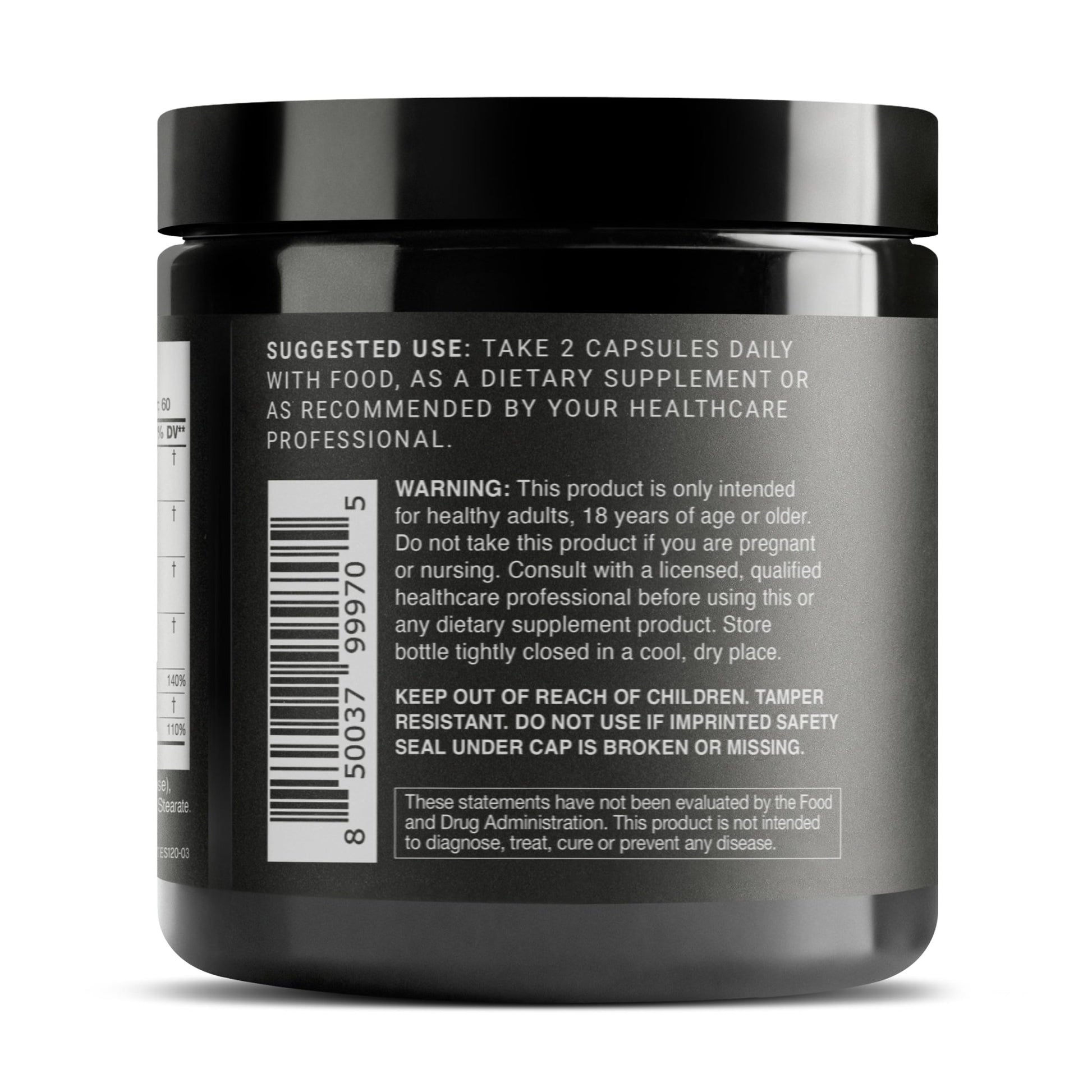 Elite T Formula - Ultra High Potency 200:1 Tongkat Ali, 30:1 Fadogia & 25% Withanolides Ashwagandha - Tribulus with 95% Saponins, Zinc, Boron & Copper - Third-Party Lab Tested - 120 Capsules - OzHealthStandard
