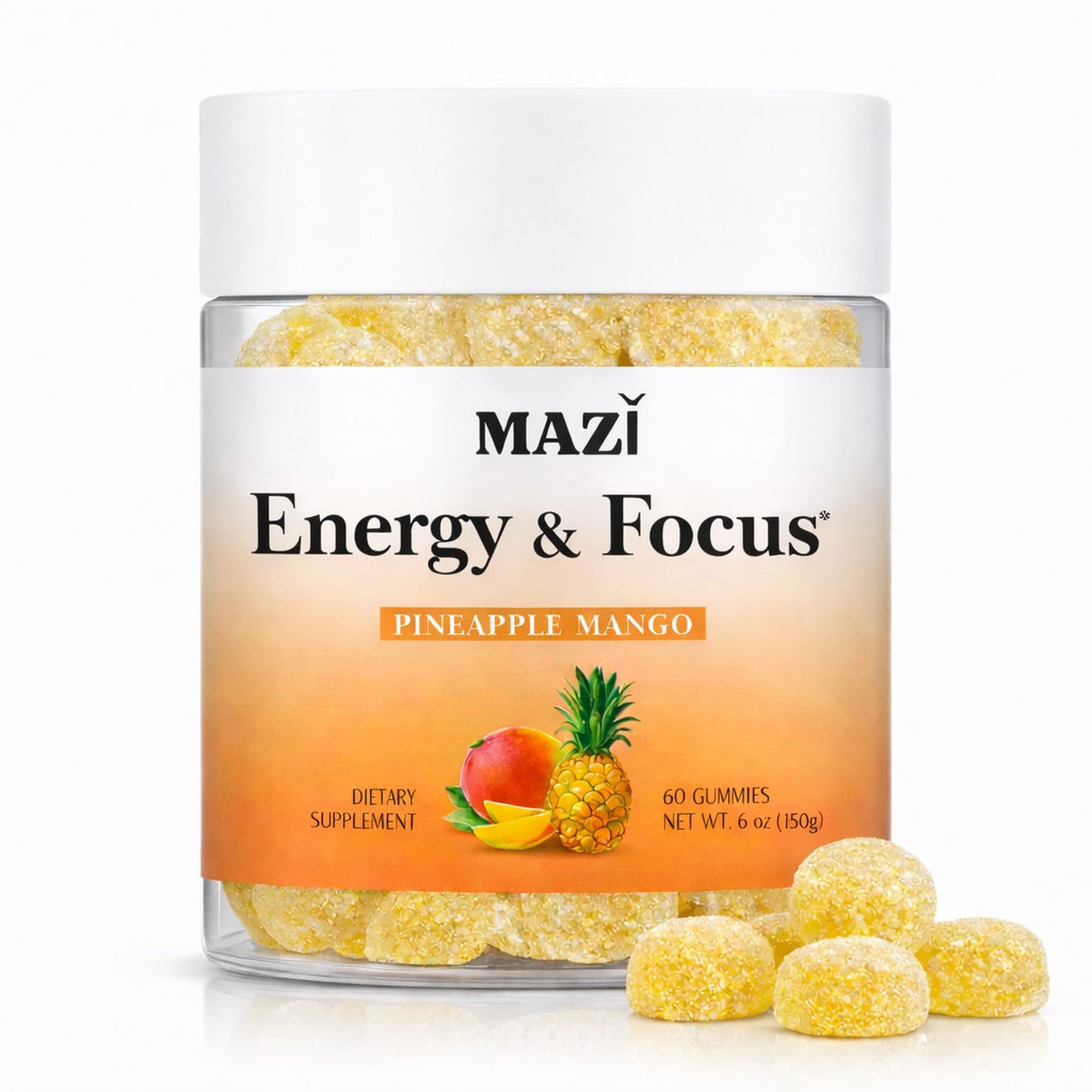 Energy & Focus Gummies | 100mg Natural Caffeine + L-Theanine + Vitamin B6 & B12 + CoQ10 | Nootropic Cognitive Brain Performance Supplement | No Crash or Jitters - OzHealthStandard