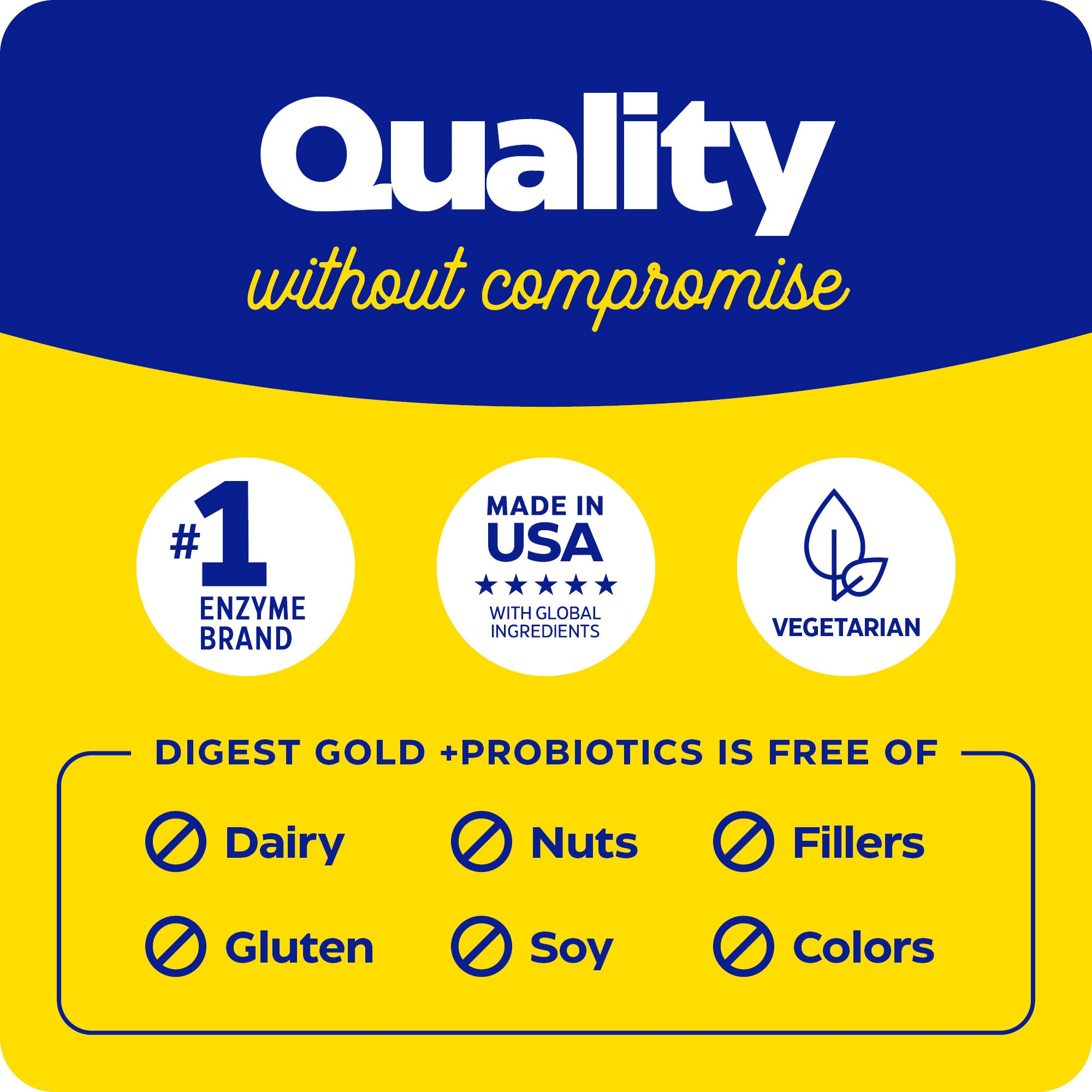 Enzymedica Digest Gold + Probiotics, 2-in-1 Digestive Enzymes & Probiotic Support, Promotes Gut Health with 1 Billion Active Cultures, 180 Capsules - OzHealthStandard