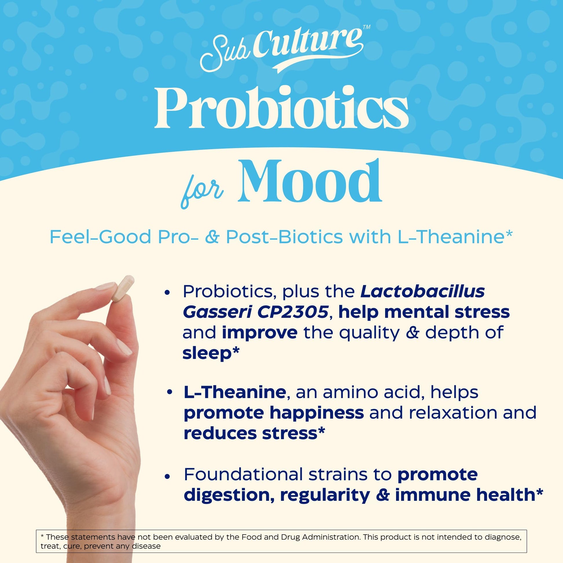 Enzymedica SubCulture Probiotics for Mood, Stress, & Sleep, 50 Billion CFU, Promotes Relaxation, Immune + Digestive Health & Regularity, 30 Count - OzHealthStandard
