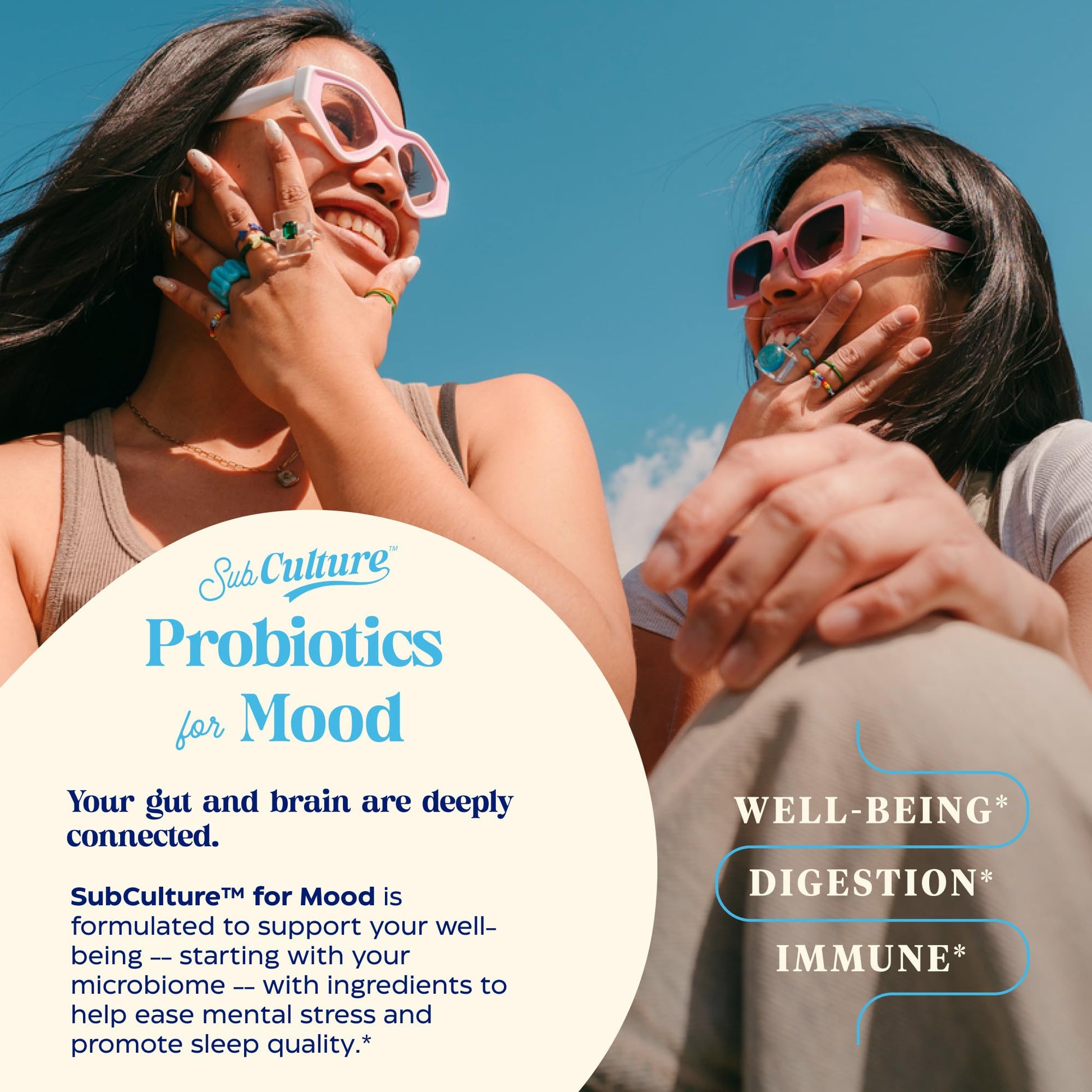 Enzymedica SubCulture Probiotics for Mood, Stress, & Sleep, 50 Billion CFU, Promotes Relaxation, Immune + Digestive Health & Regularity, 30 Count - OzHealthStandard