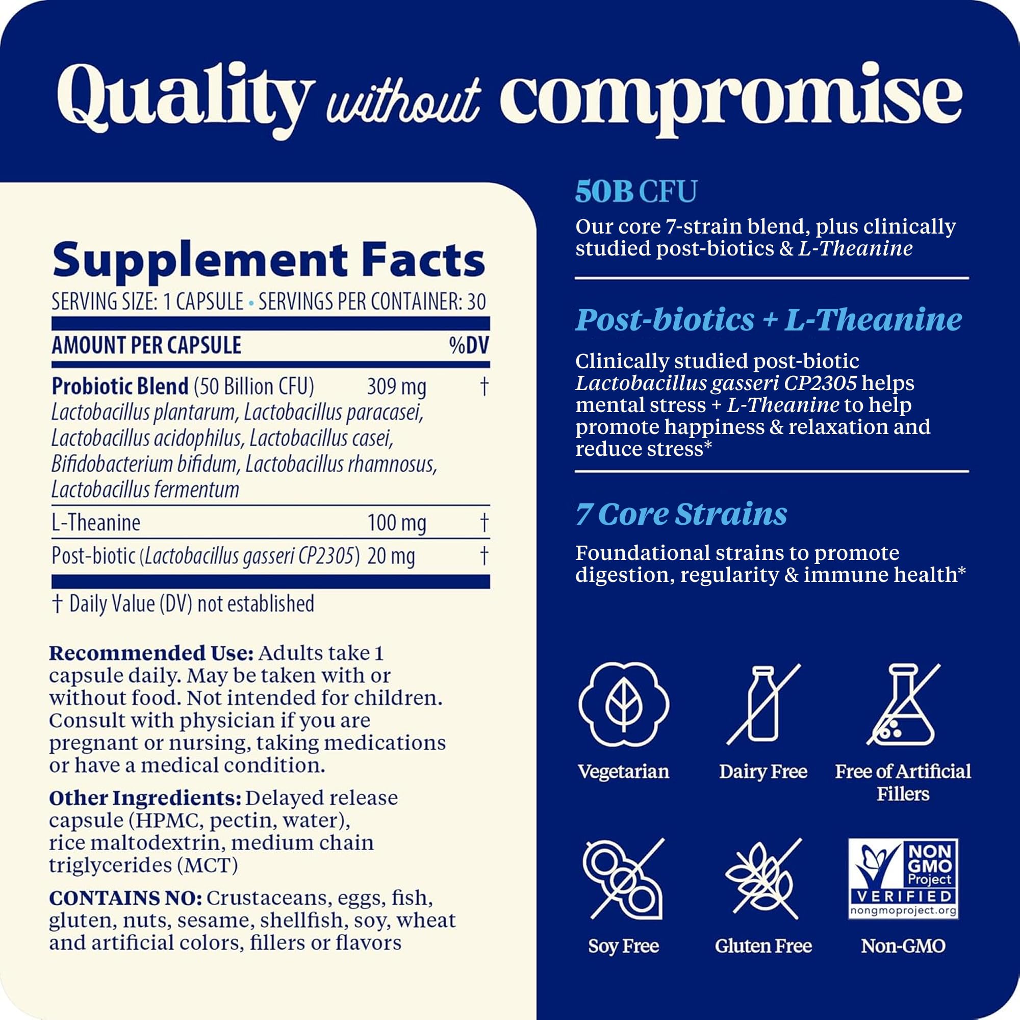 Enzymedica SubCulture Probiotics for Mood, Stress, & Sleep, 50 Billion CFU, Promotes Relaxation, Immune + Digestive Health & Regularity, 30 Count - OzHealthStandard