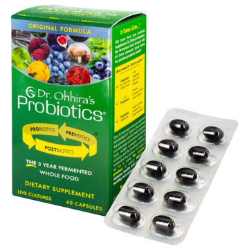 Essential Formulas Dr. Ohhira’s Probiotics Original Formula with 3 Year Fermented Prebiotics, Live Active Probiotics and The only Product with Postbiotic Metabolites, 60 Capsules - OzHealthStandard