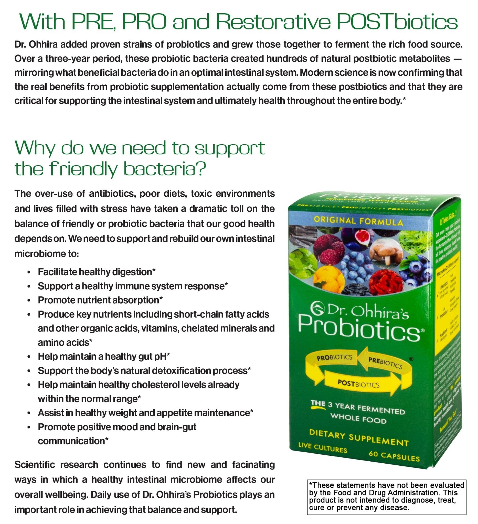 Essential Formulas Dr. Ohhira’s Probiotics Original Formula with 3 Year Fermented Prebiotics, Live Active Probiotics and The only Product with Postbiotic Metabolites, 60 Capsules - OzHealthStandard