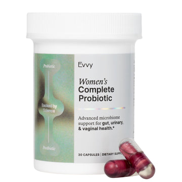 Evvy Women's 3-in-1 Complete Probiotic I Daily Probiotic Supplement to Reduce Bloating I Supports Gut, Urinary & Vaginal Health | Includes Vaginal Probiotics for Feminine Care | 30 Day Supply - OzHealthStandard