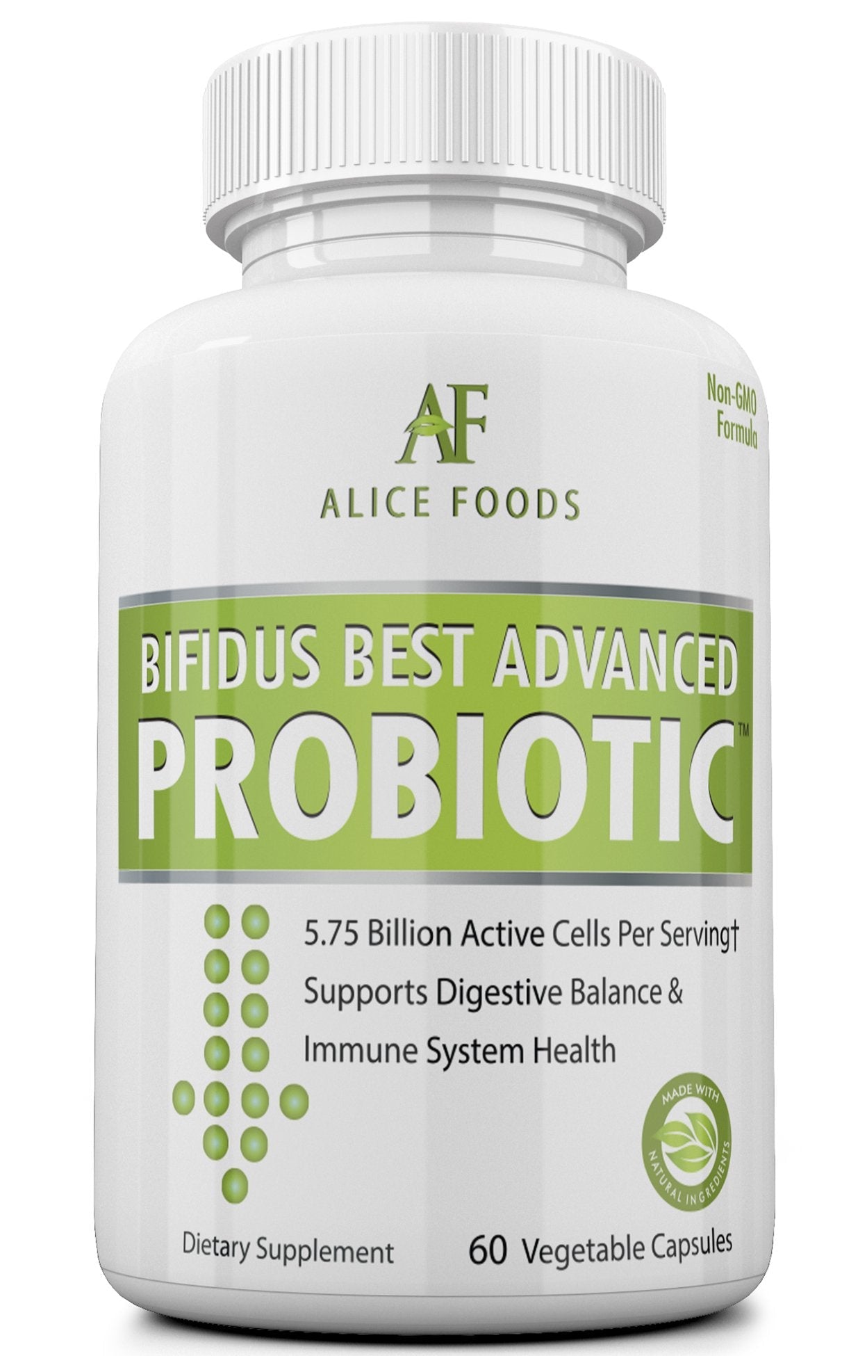 Fast Natural Bloating Relief - Bifidus Best Advanced Probiotic 60 Day + Kombucha Guide - Premium Probiotics for Men and Women - for Intestinal Problems, Bloating, Diarrhea, Gas, Bladder, UTI - OzHealthStandard