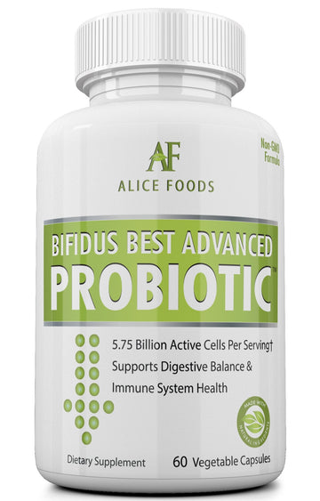 Fast Natural Bloating Relief - Bifidus Best Advanced Probiotic 60 Day + Kombucha Guide - Premium Probiotics for Men and Women - for Intestinal Problems, Bloating, Diarrhea, Gas, Bladder, UTI - OzHealthStandard