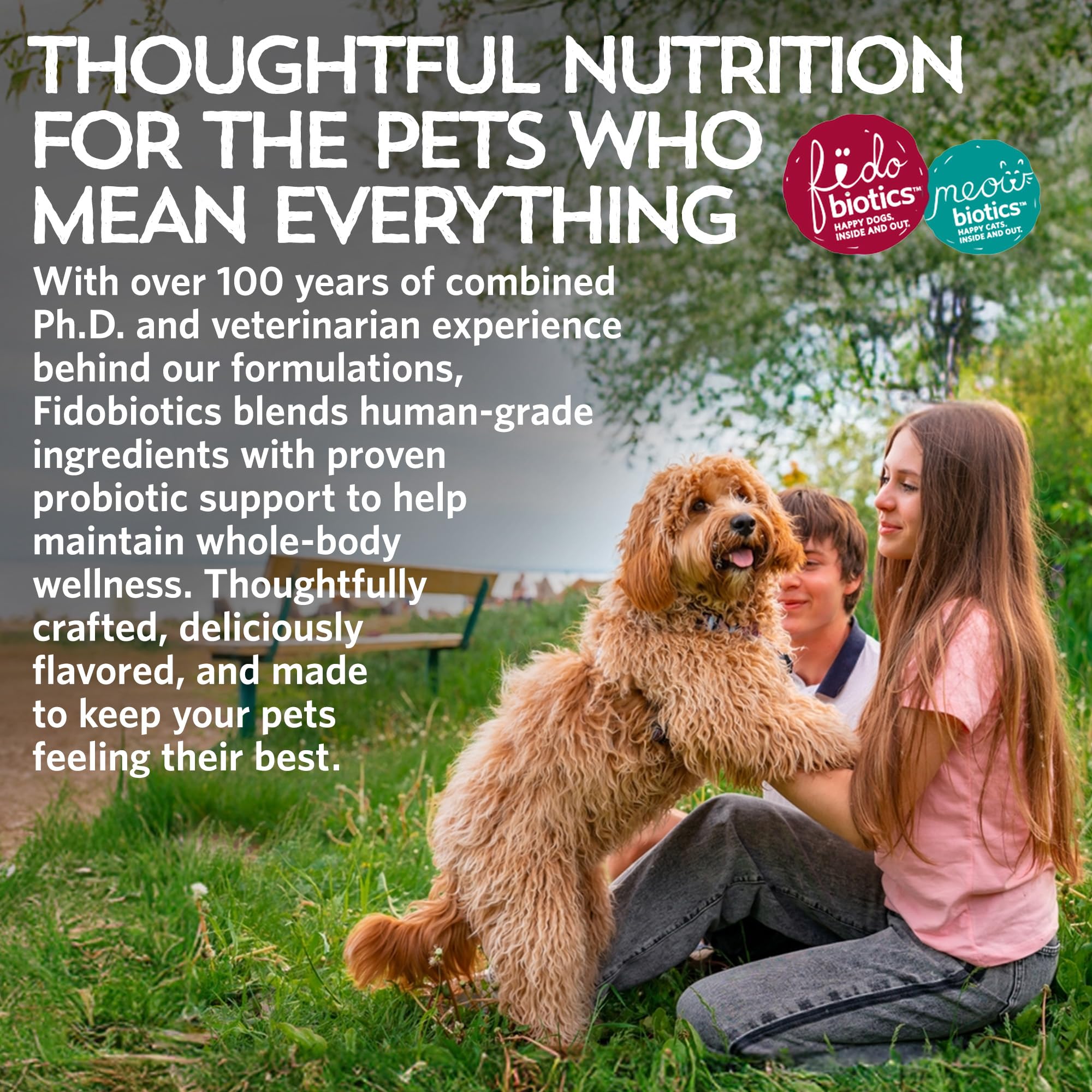 Fidobiotics Goat Milk Powder for Dogs, Mix and Serve Gut and Brain Health Support with Prebiotics, Probiotics, & Postbiotics, Ginger Shroom Flavor, 32oz - OzHealthStandard